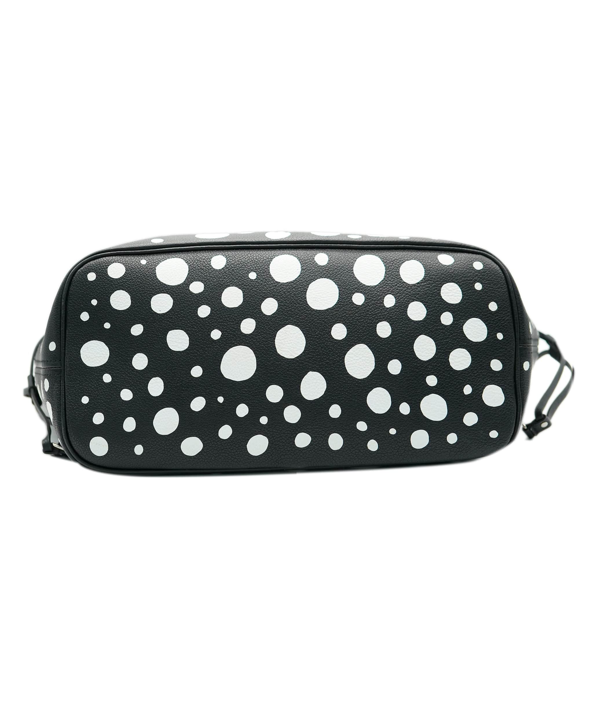 Louis Vuitton Louis Vuitton Yayoi Kusama Black Monogram Giant Empreinte Infinity Dots Neverfull MM ABC0709