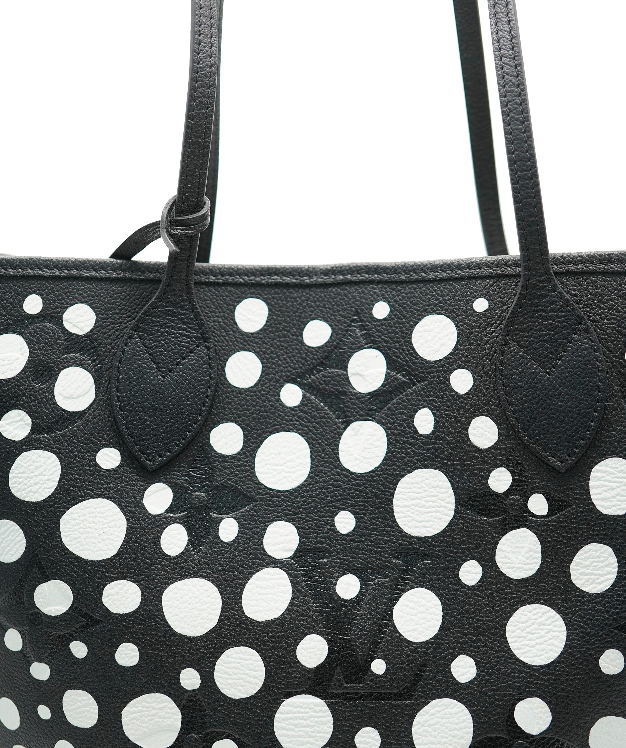 Louis Vuitton Louis Vuitton Yayoi Kusama Black Monogram Giant Empreinte Infinity Dots Neverfull MM ABC0709