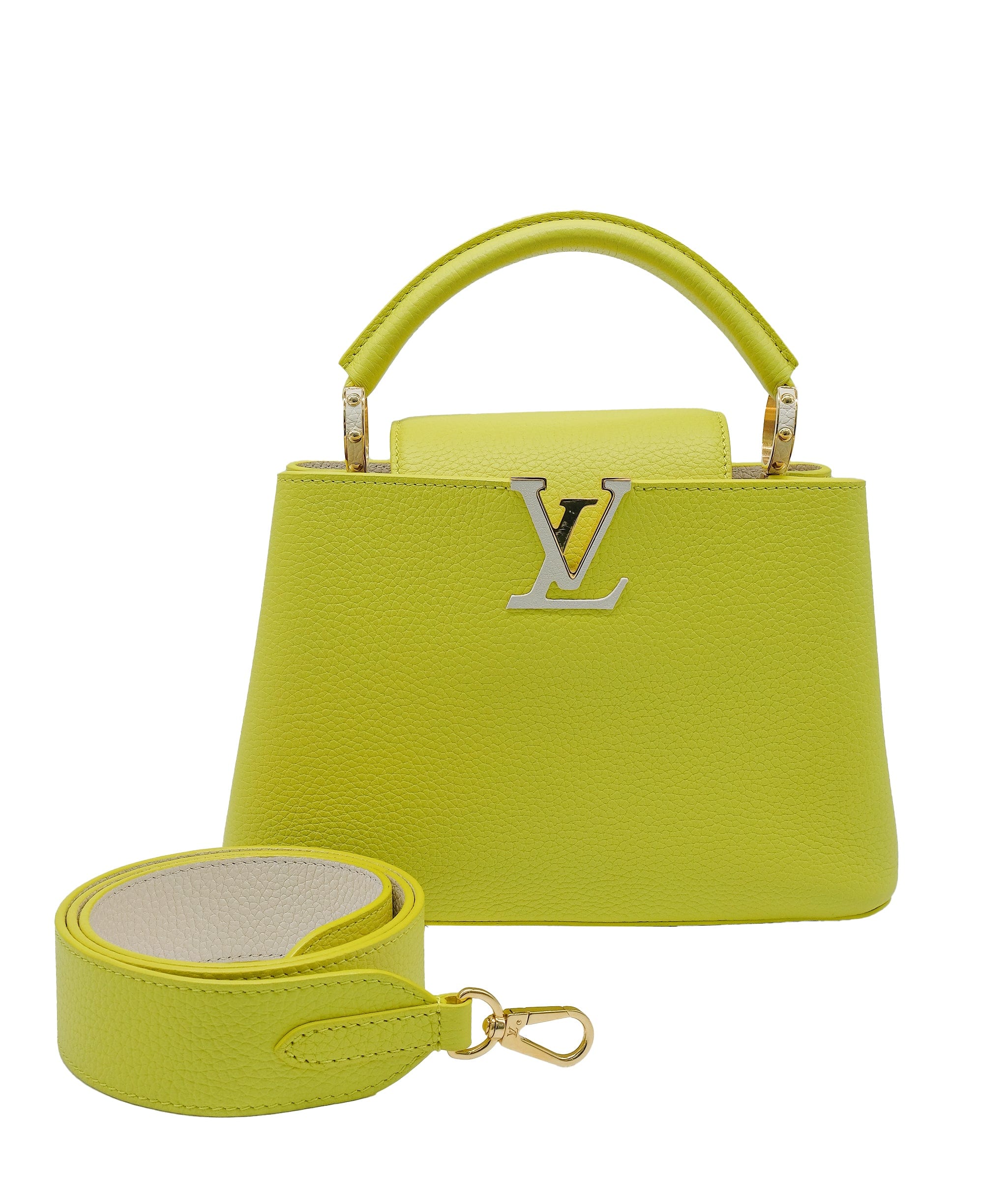 Louis Vuitton Louis Vuitton Yellow Capucines BB Bag RJC3755