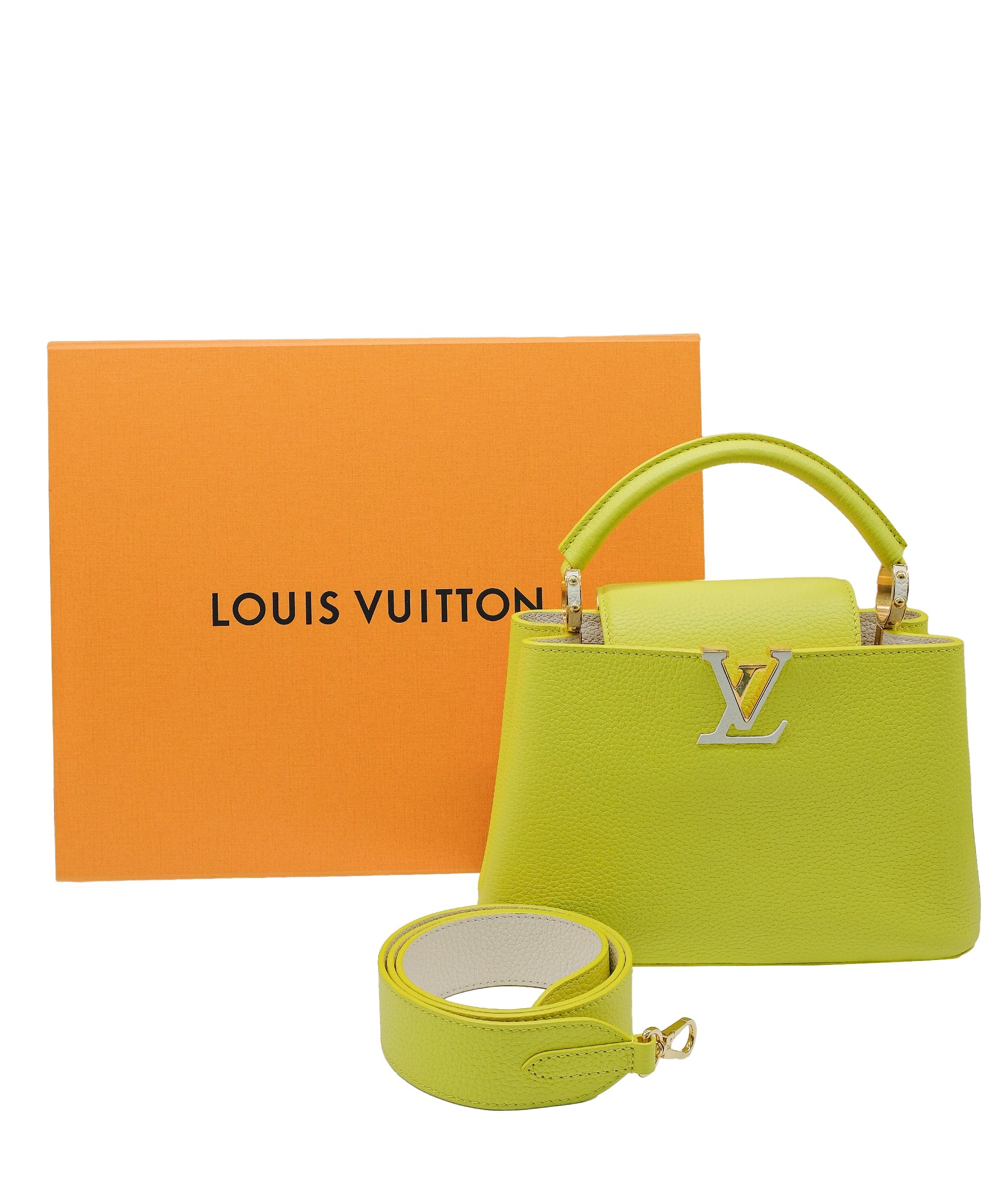 Louis Vuitton Louis Vuitton Yellow Capucines BB Bag RJC3755