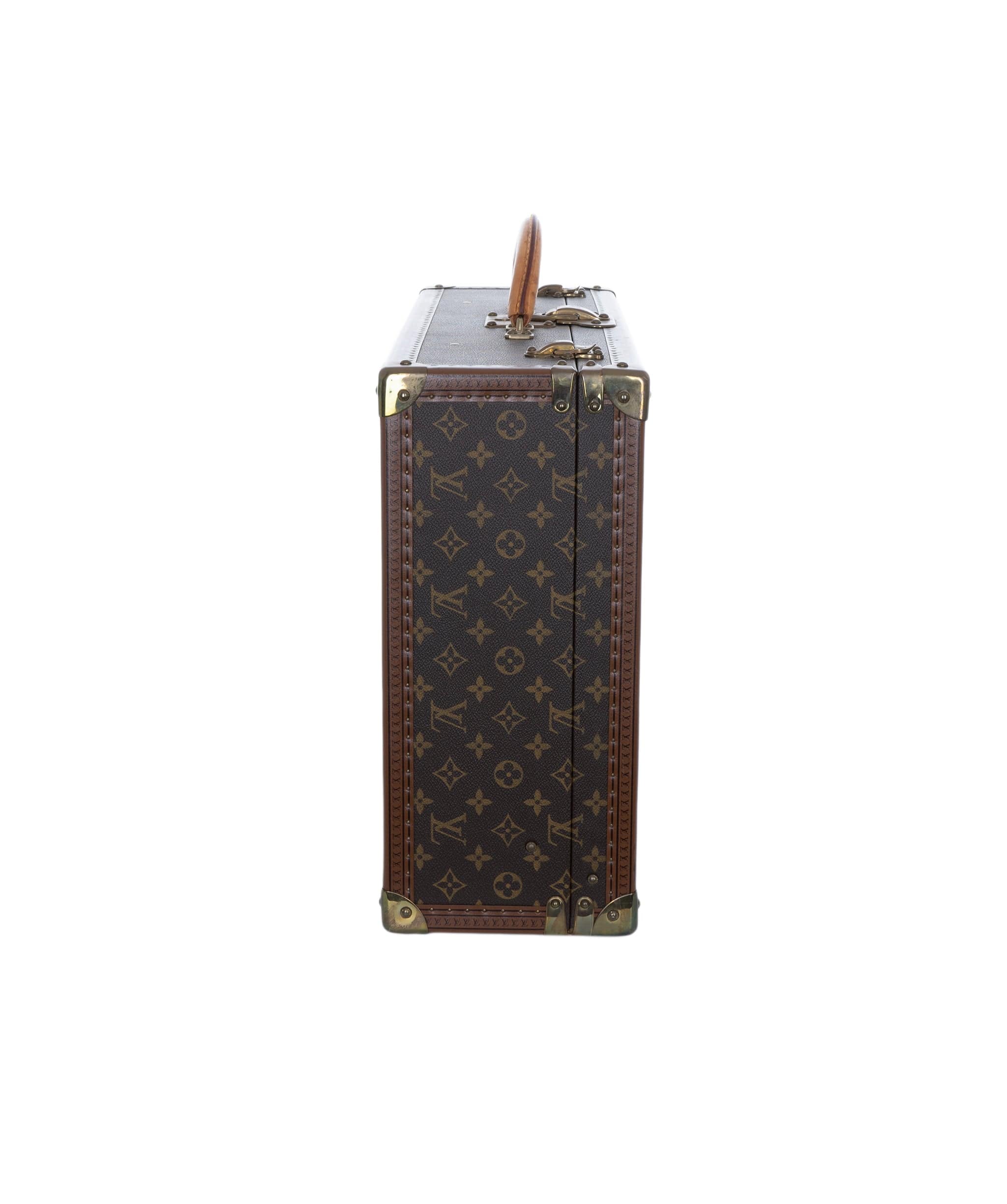 Louis Vuitton LV Monogram Bisten 60 Trunk Case Bag Brown M21327 90179554 ASL7058