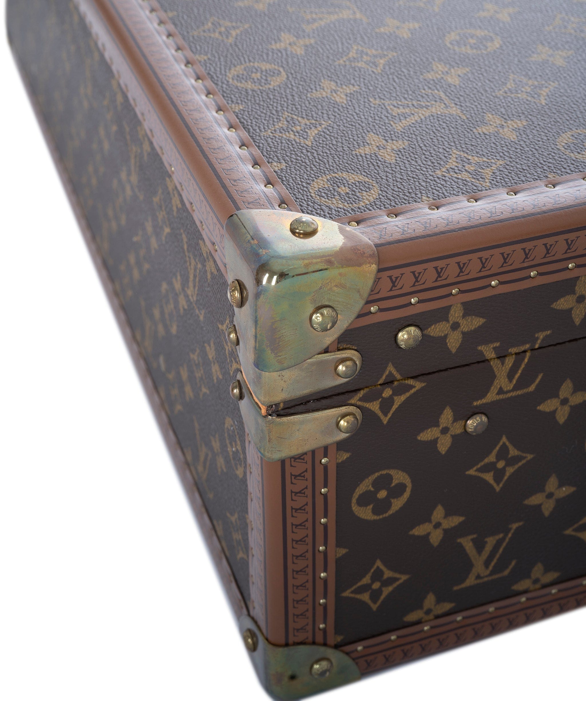 Louis Vuitton LV Monogram Bisten 60 Trunk Case Bag Brown M21327 90179554 ASL7058