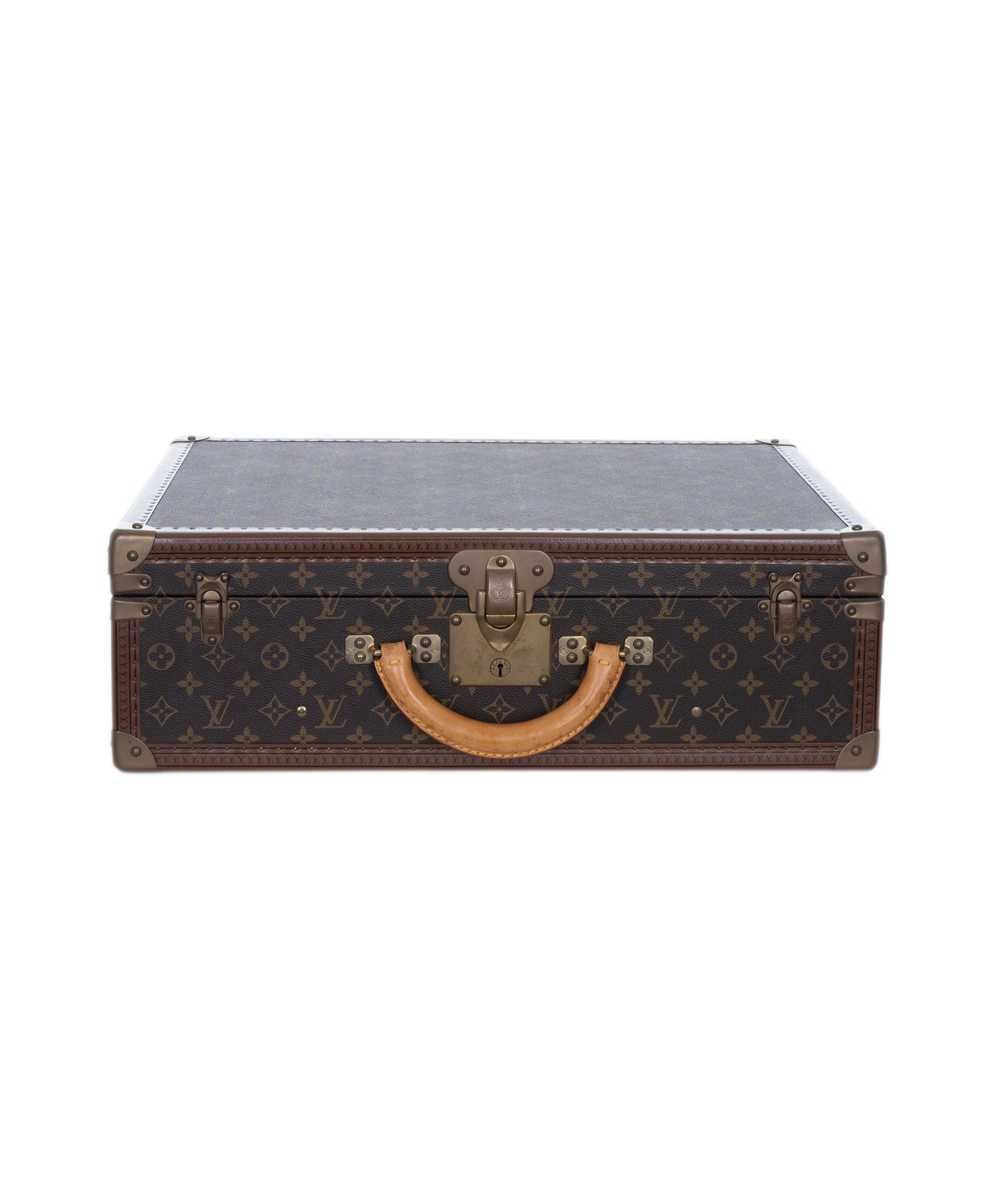 Louis Vuitton LV Monogram Bisten 60 Trunk Case Bag Brown M21327 90179554 ASL7058