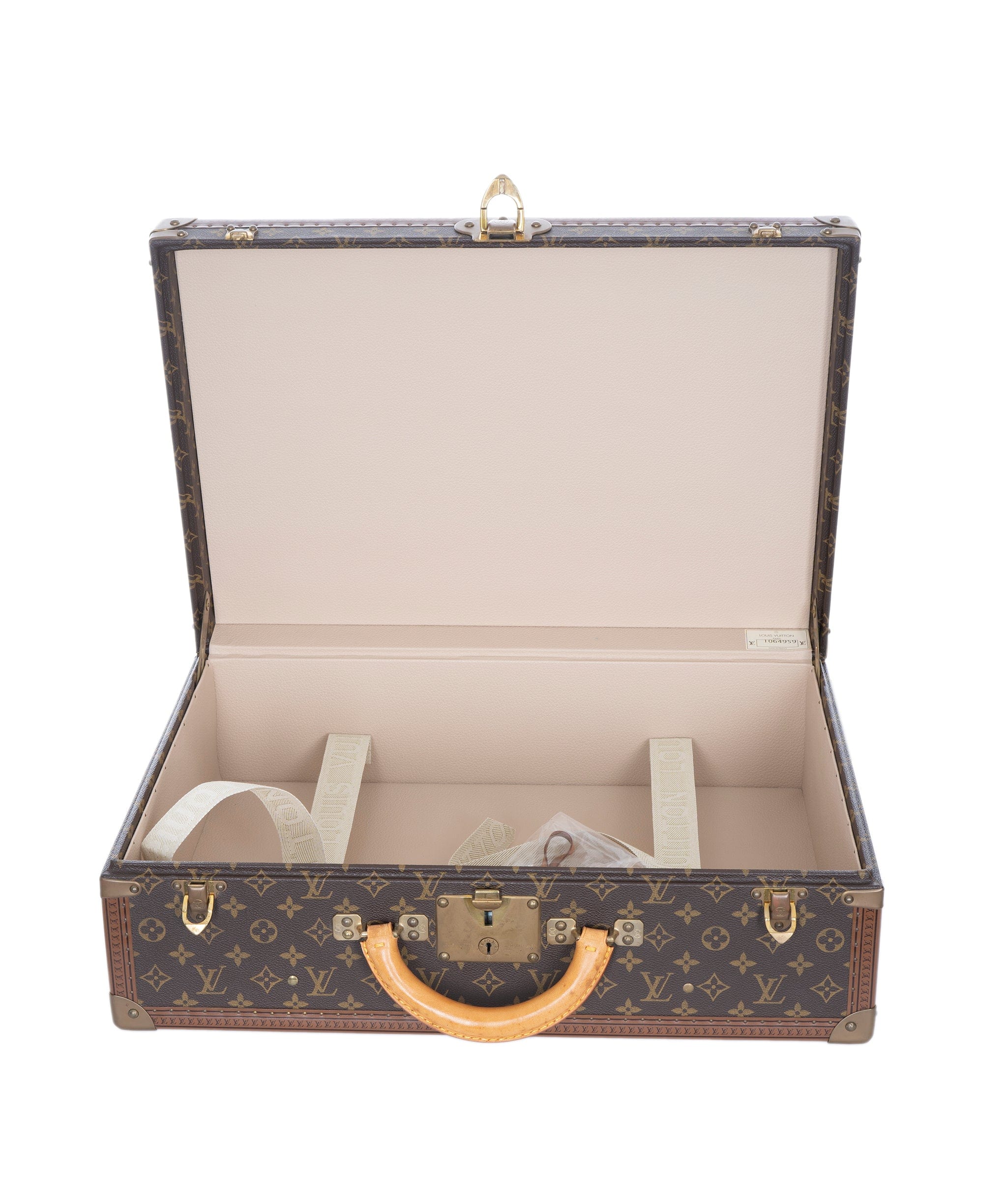 Louis Vuitton LV Monogram Bisten 60 Trunk Case Bag Brown M21327 90179554 ASL7058