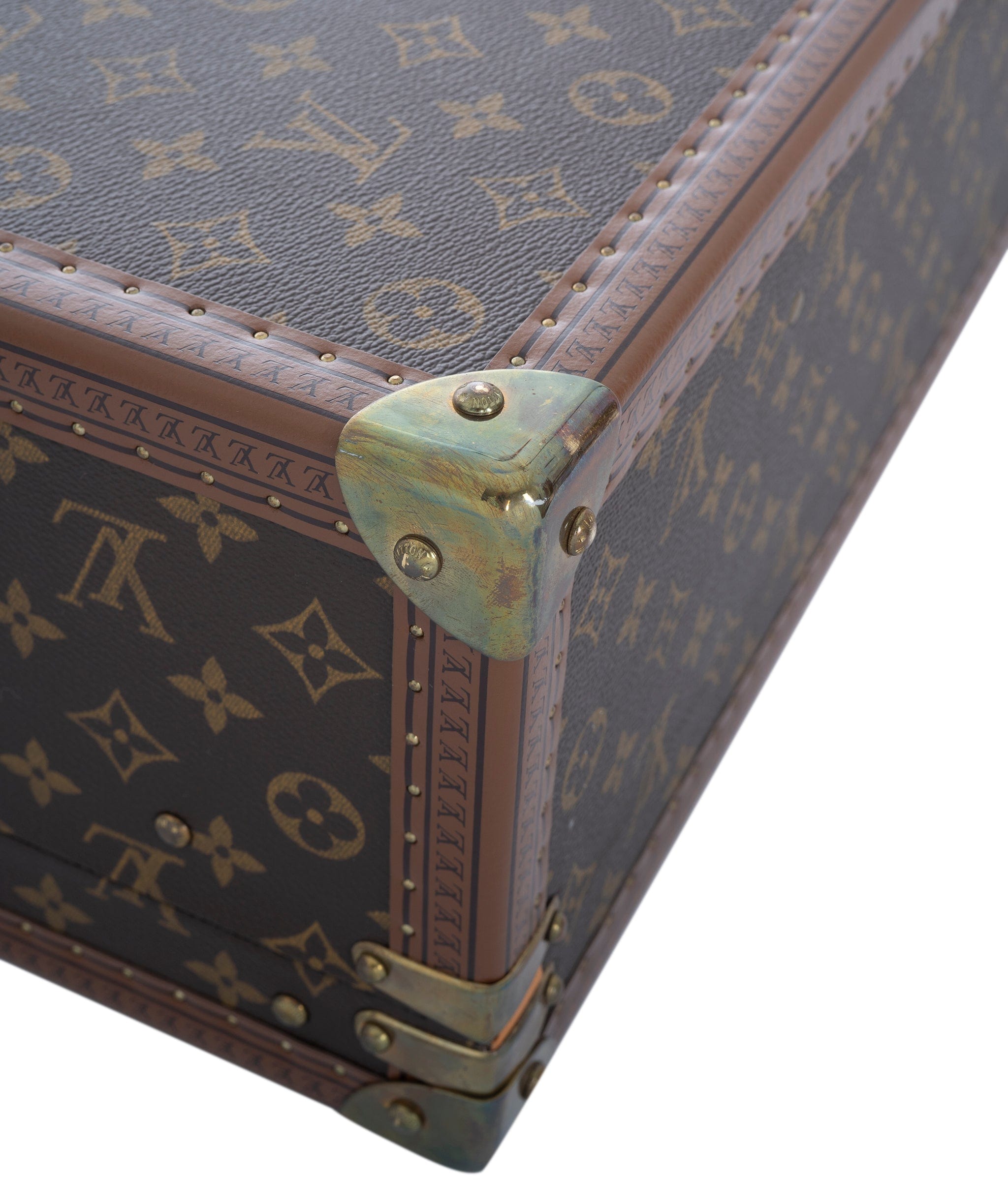 Louis Vuitton LV Monogram Bisten 60 Trunk Case Bag Brown M21327 90179554 ASL7058