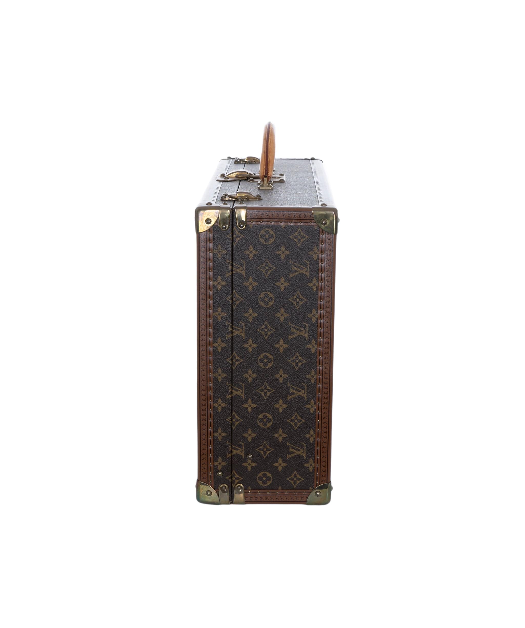 Louis Vuitton LV Monogram Bisten 60 Trunk Case Bag Brown M21327 90179554 ASL7058