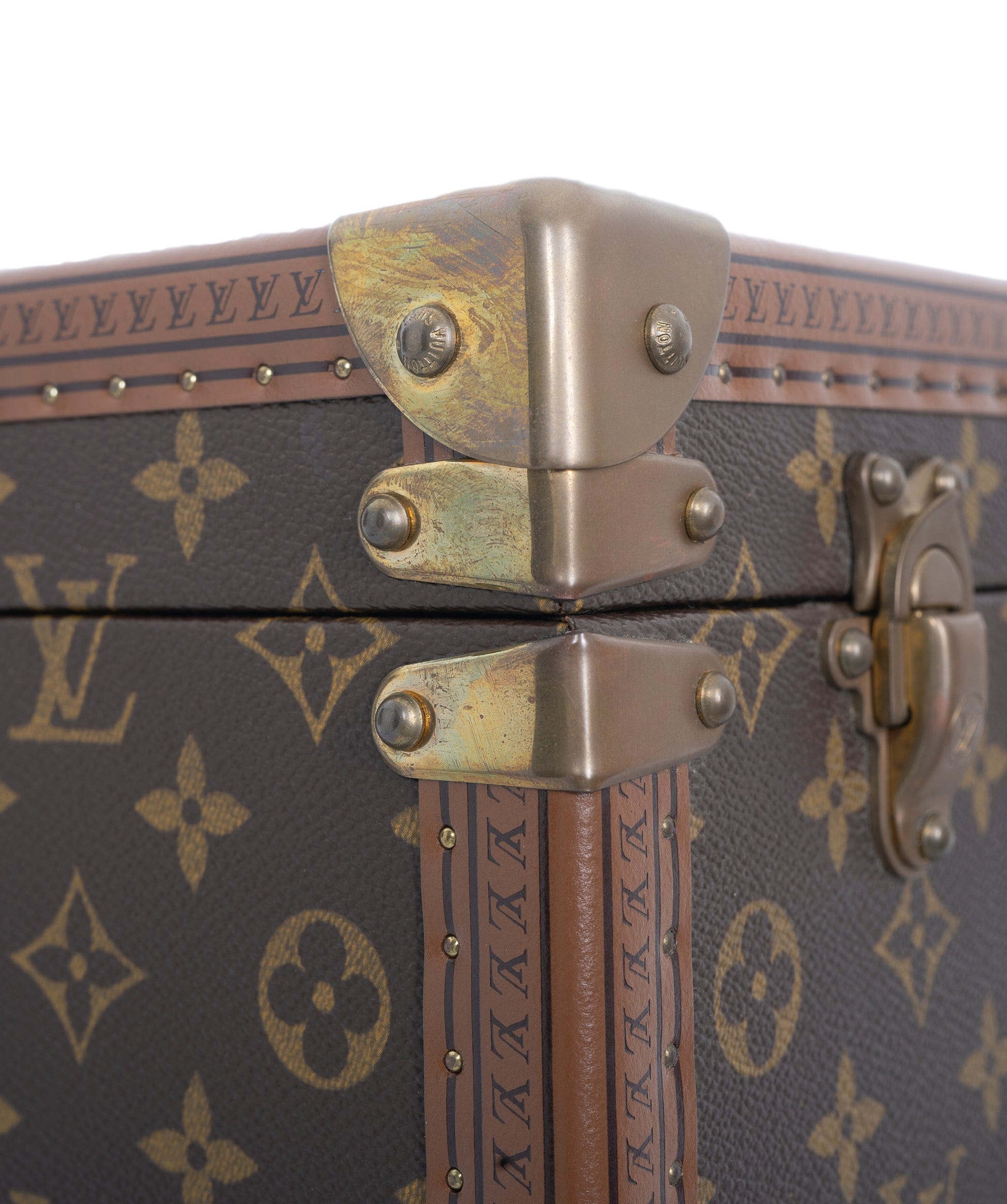 Louis Vuitton LV Monogram Bisten 60 Trunk Case Bag Brown M21327 90179554 ASL7058