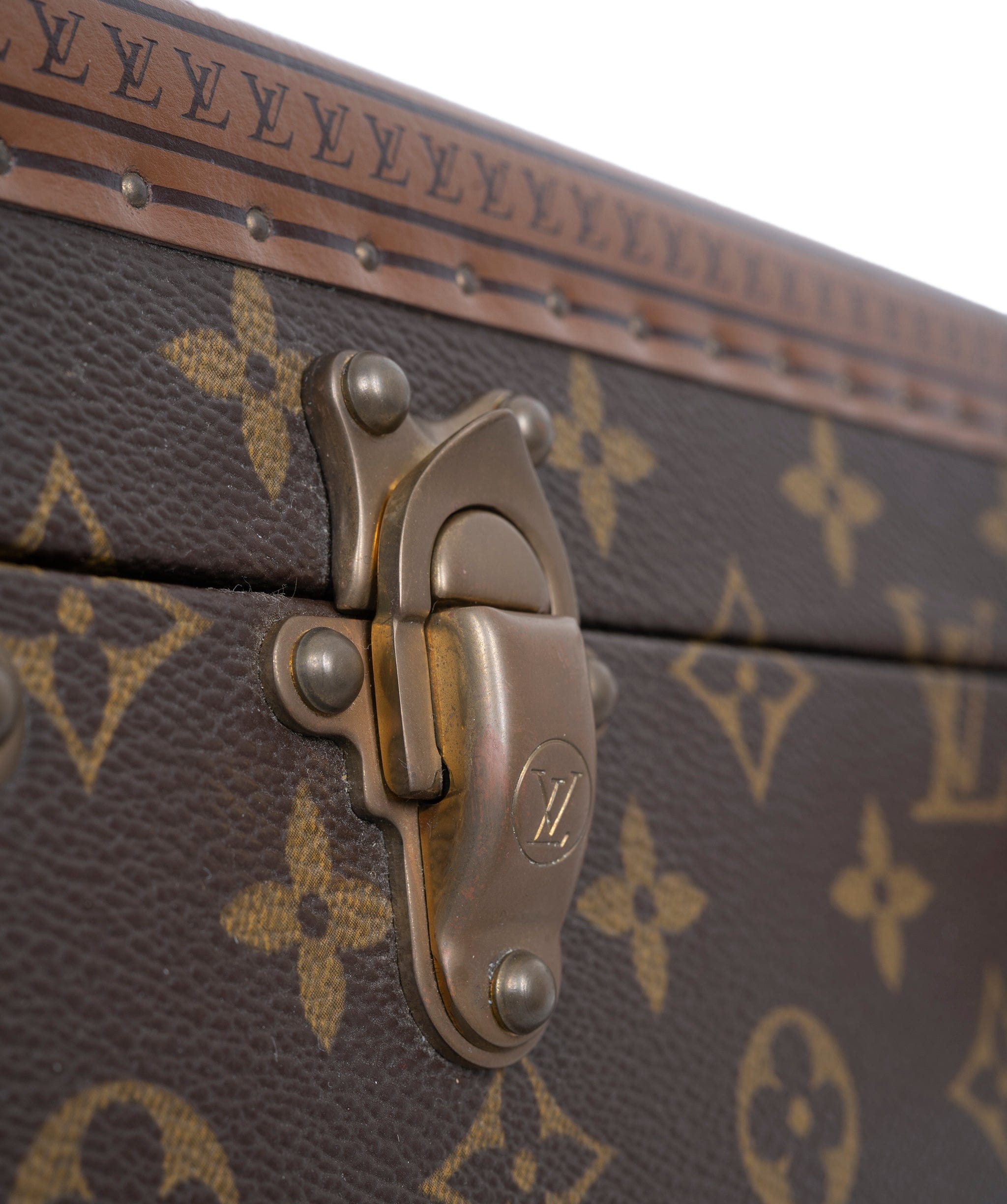 Louis Vuitton LV Monogram Bisten 60 Trunk Case Bag Brown M21327 90179554 ASL7058