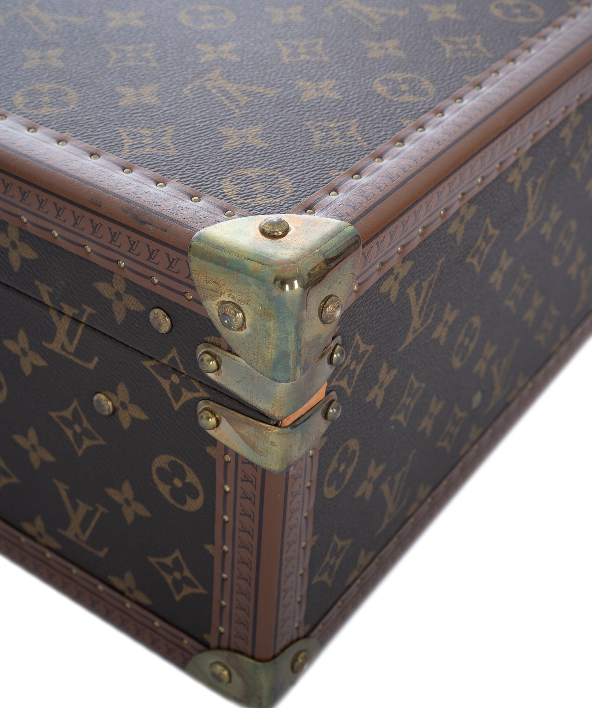 Louis Vuitton LV Monogram Bisten 60 Trunk Case Bag Brown M21327 90179554 ASL7058