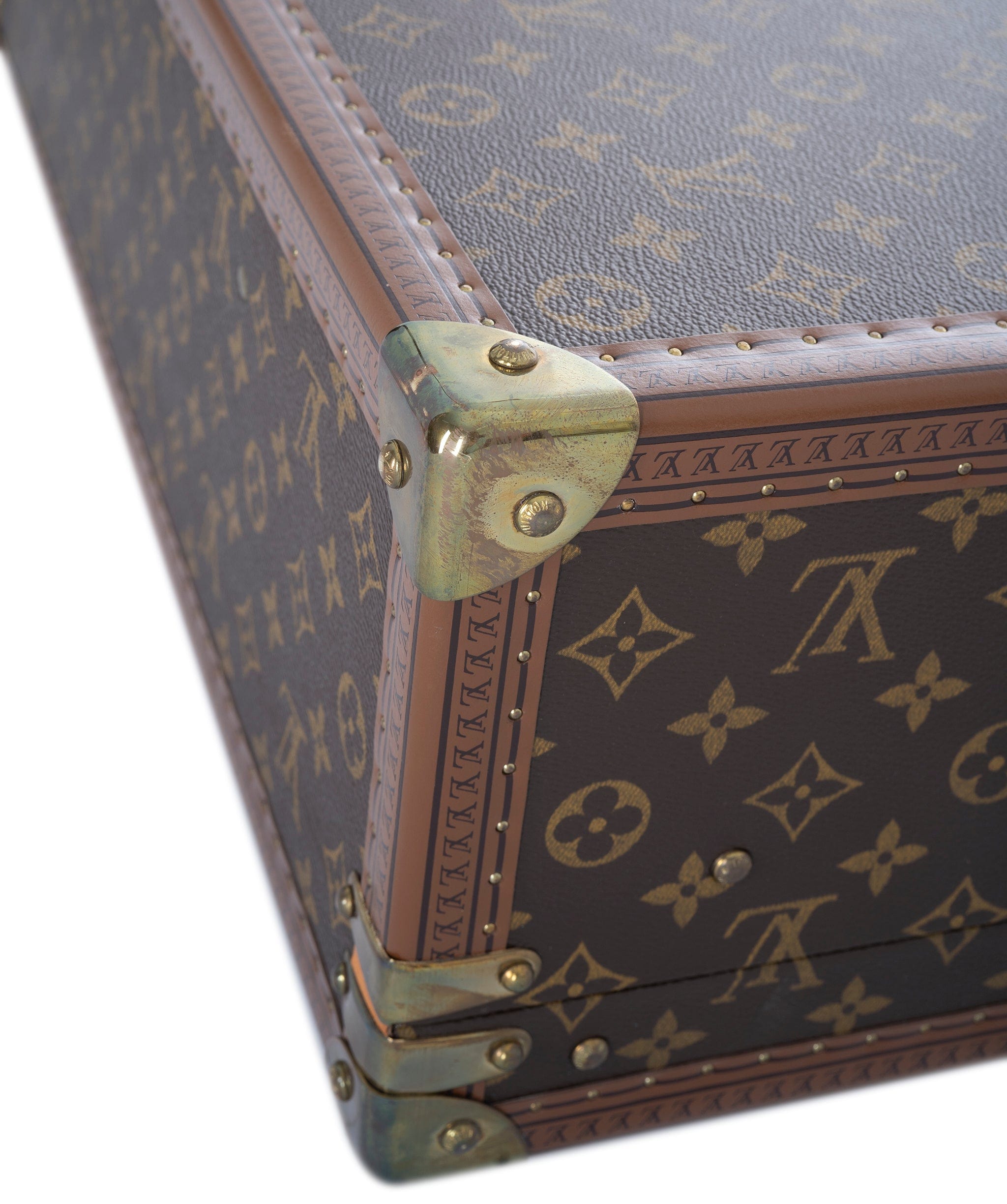 Louis Vuitton LV Monogram Bisten 60 Trunk Case Bag Brown M21327 90179554 ASL7058