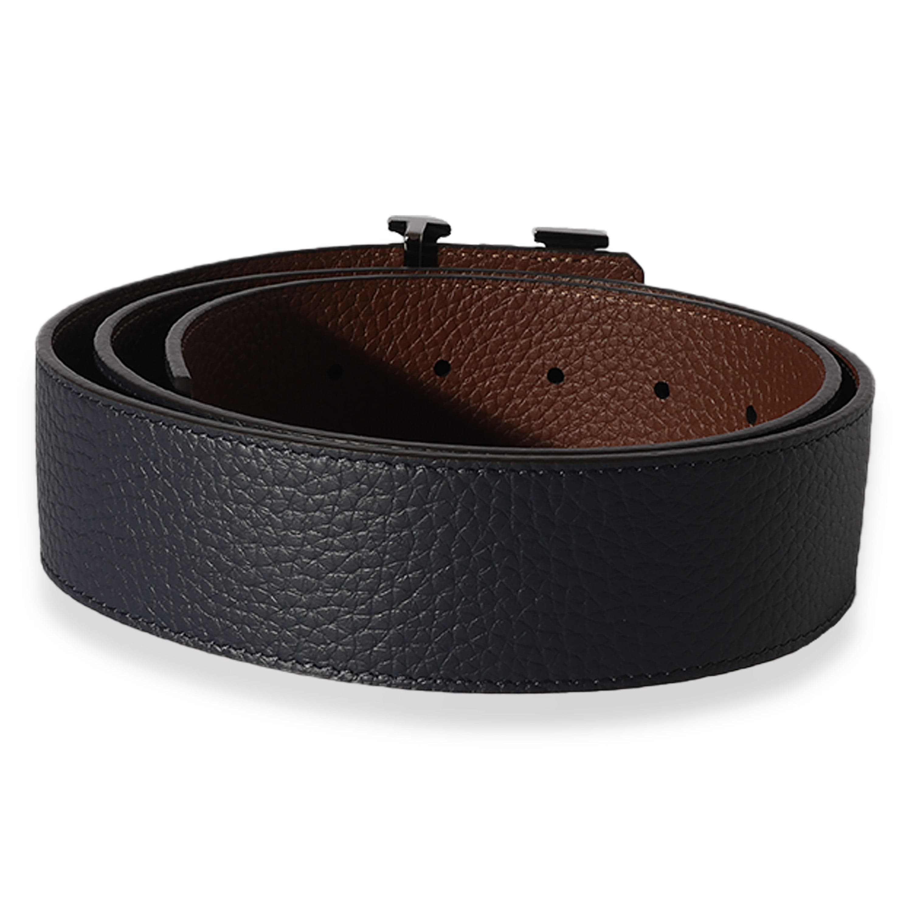 Louis Vuitton Louis Vuitton Black Leather Tilt Monogram Belt 44/90