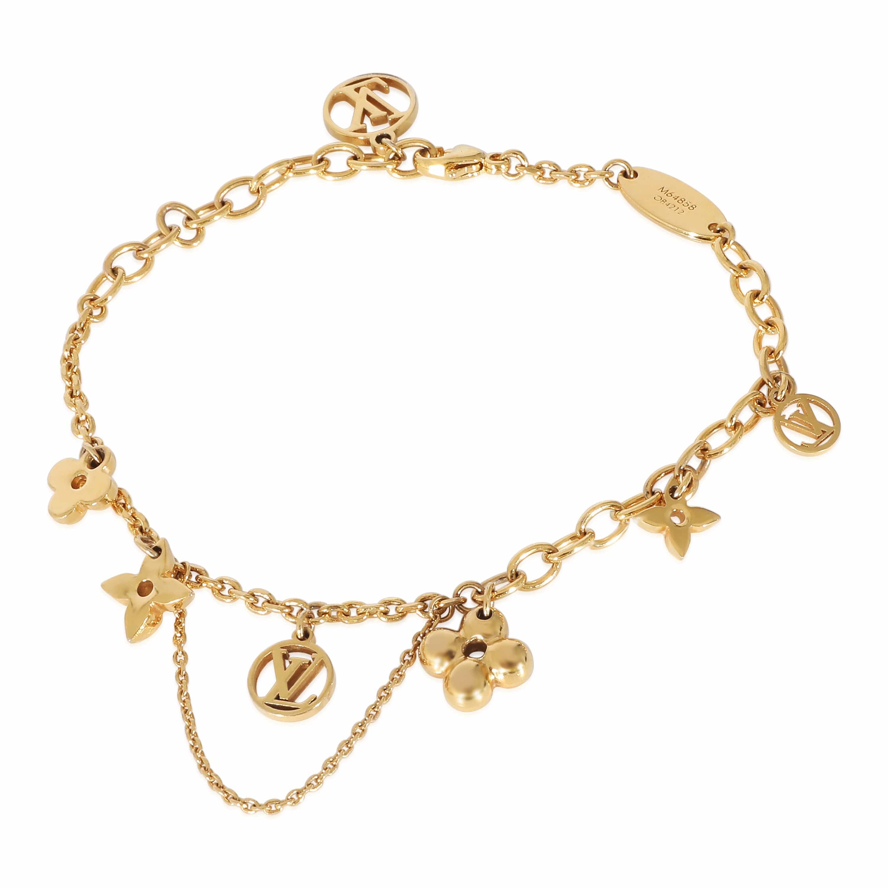 Louis Vuitton Louis Vuitton Blooming Supple Gold Plated Bracelet