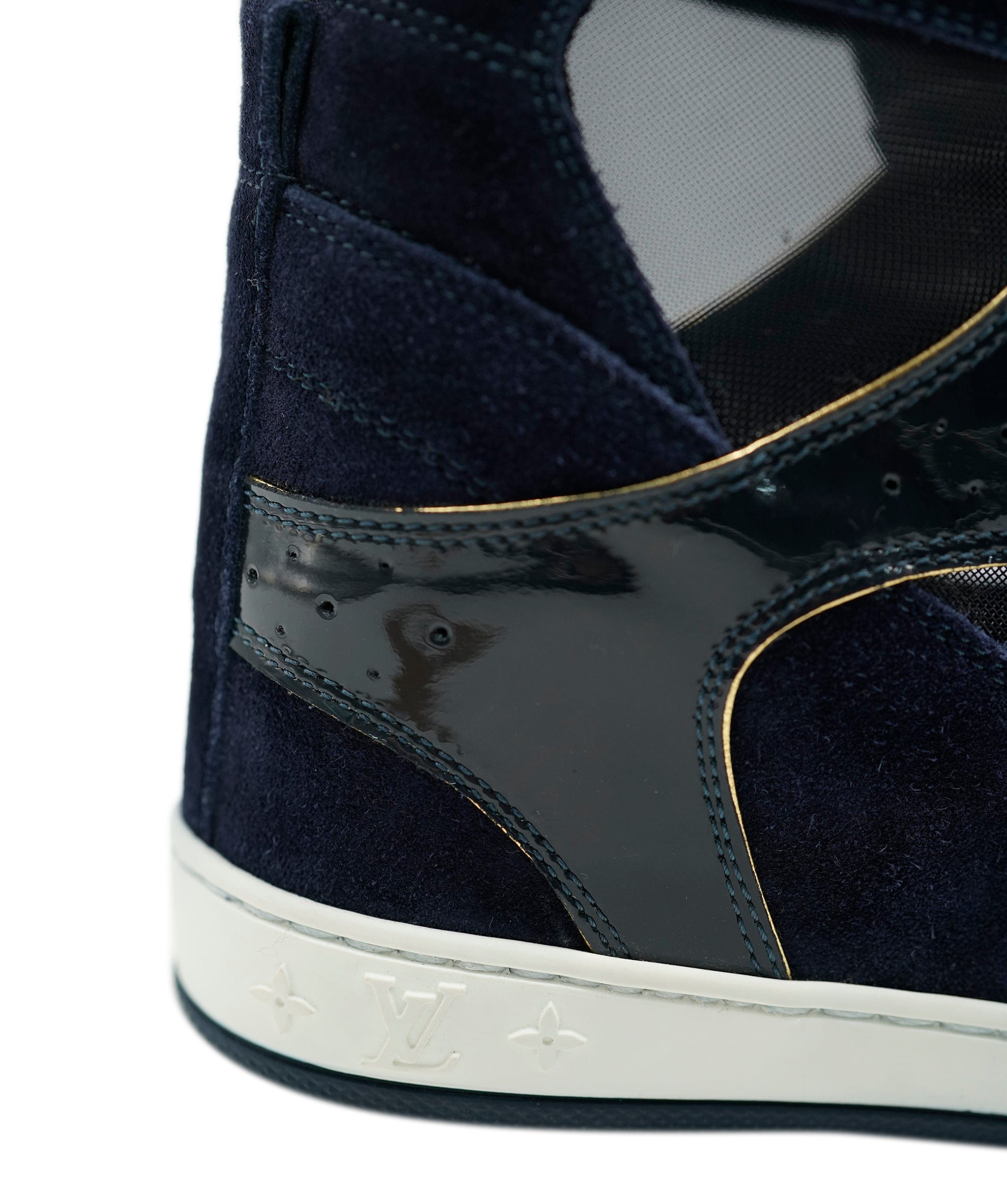 Louis Vuitton Louis Vuitton midnight blue suede trainers  - AJC0455