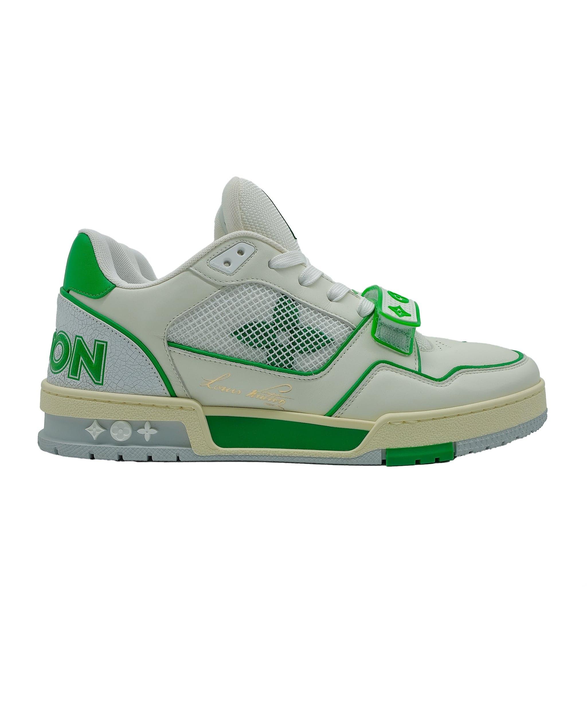 Louis Vuitton Louis vuitton trainers  Sneaker green and white RJC3163