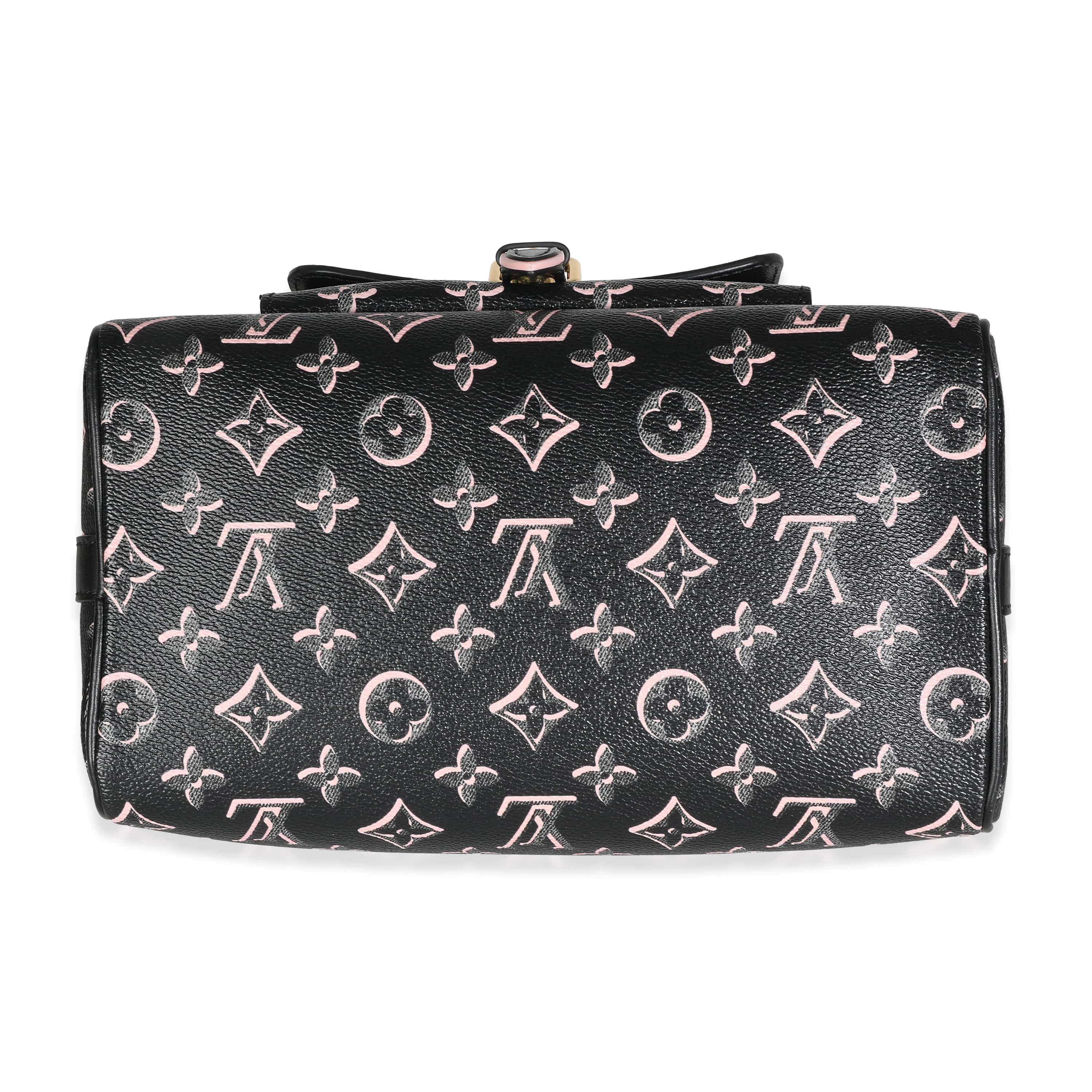 Louis Vuitton Black Pink Monogram Canvas Fall For You Speedy Bandouliere 25