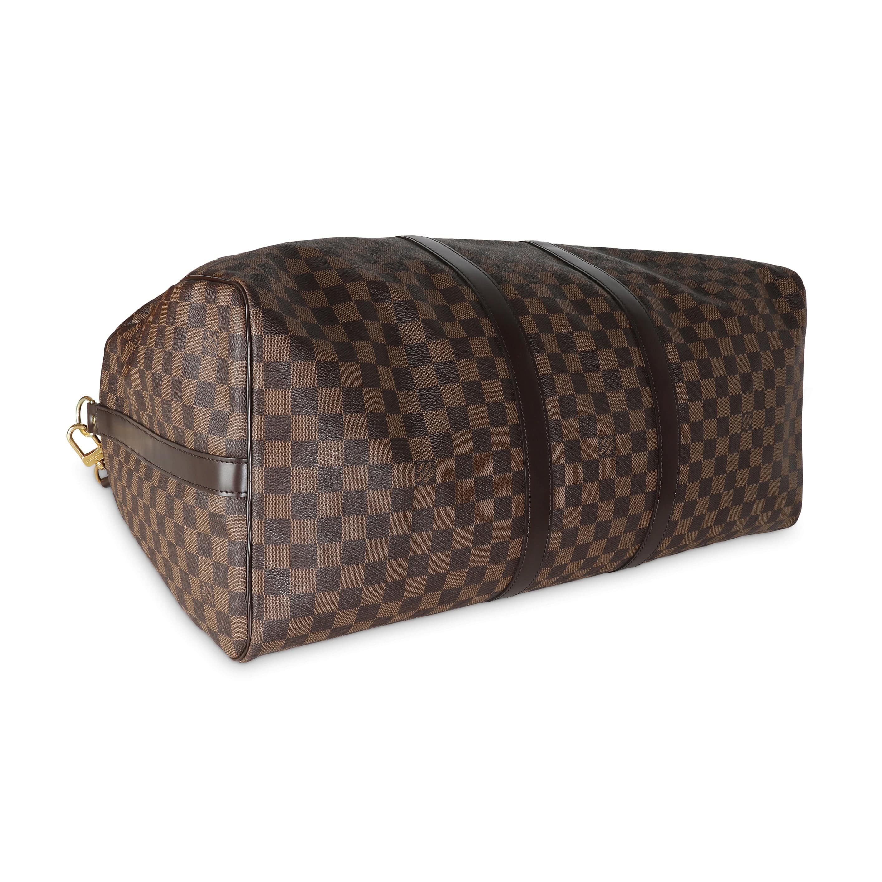 Louis Vuitton Damier Ebene Canvas Keepall Bandouliere 55