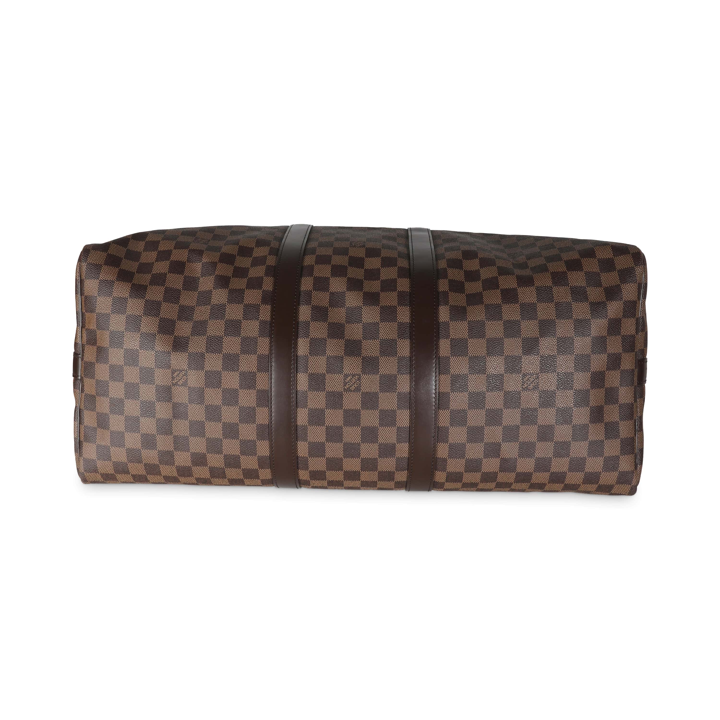 Louis Vuitton Damier Ebene Canvas Keepall Bandouliere 55