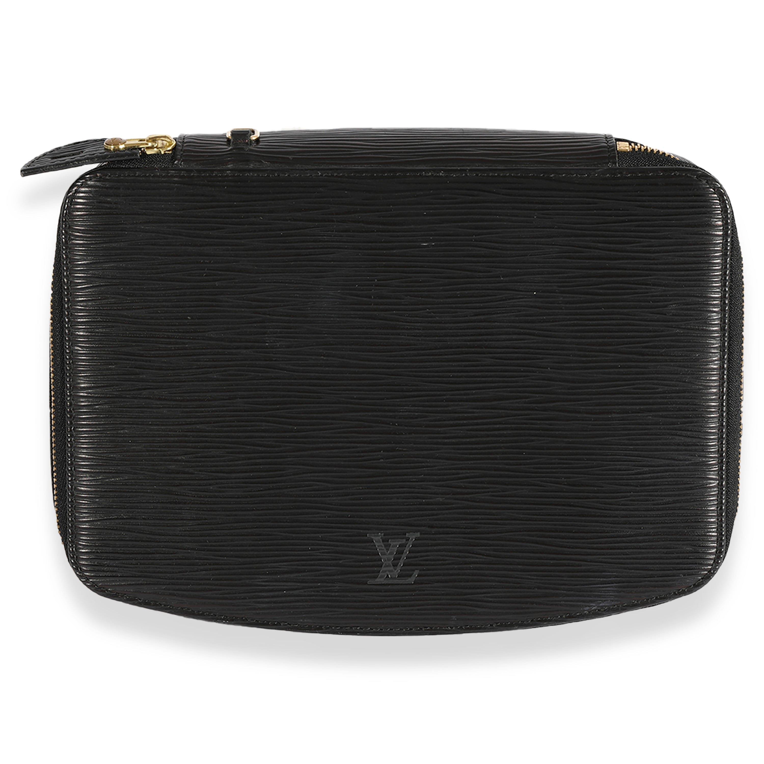 Louis Vuitton Louis Vuitton Black Epi Leather Monte-Carlo Travel Jewelry Case