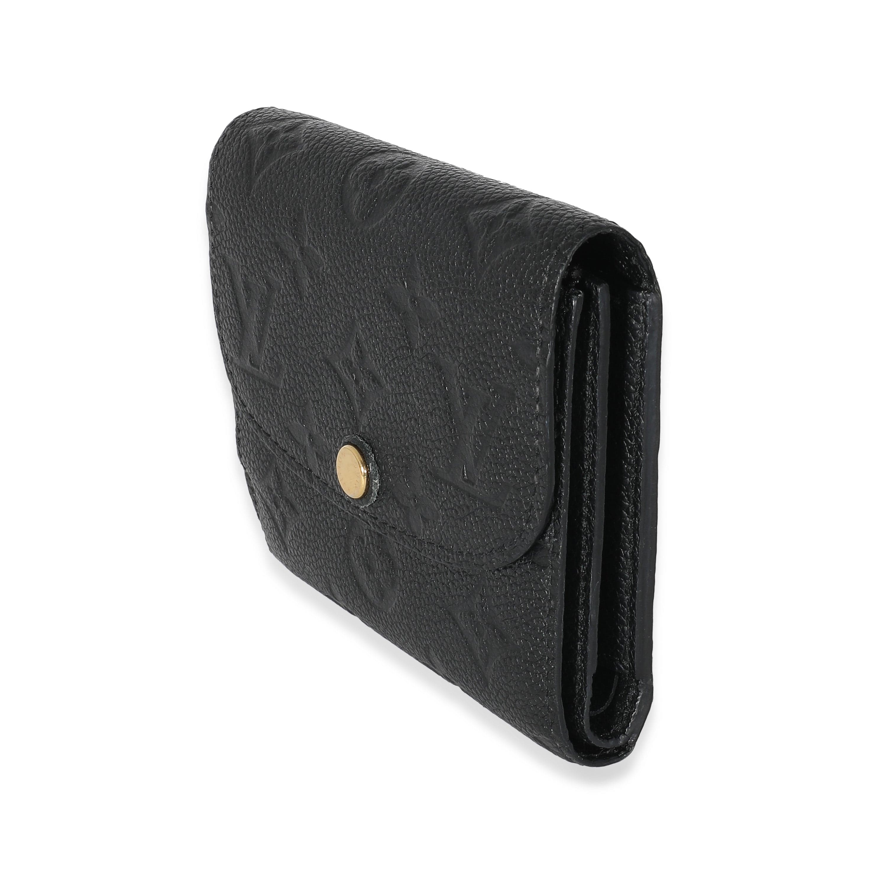 Louis Vuitton Louis Vuitton Black Monogram Empreinte Ariane Wallet