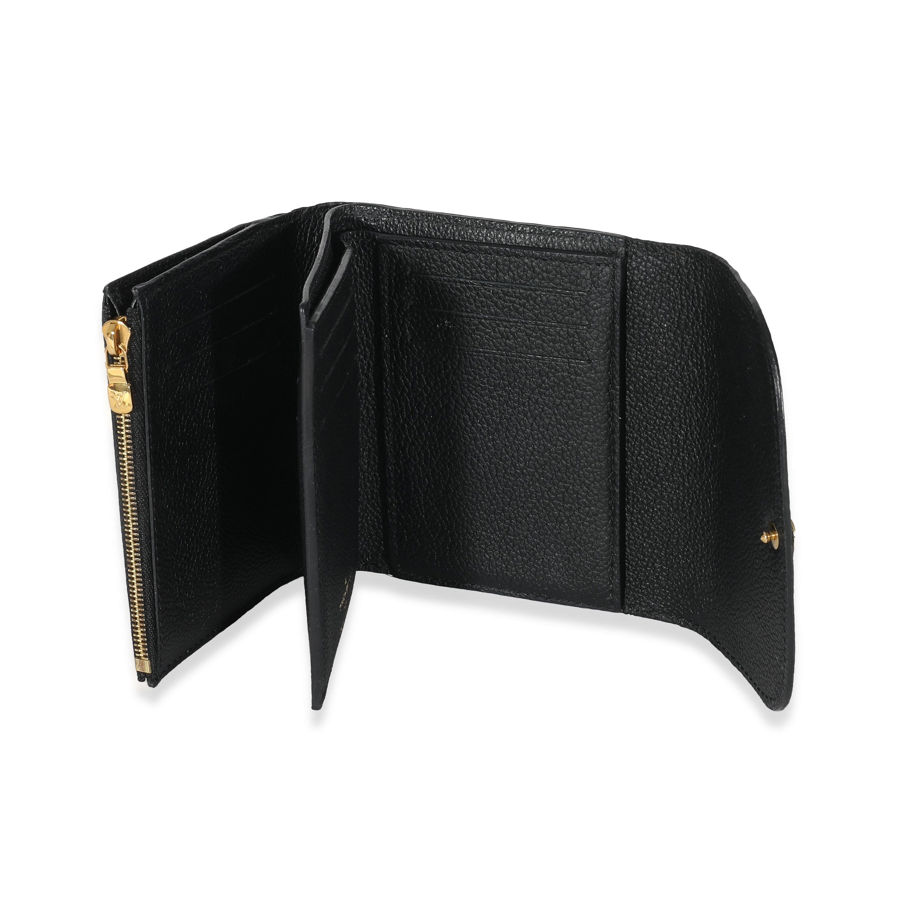 Louis Vuitton Louis Vuitton Black Monogram Empreinte Ariane Wallet