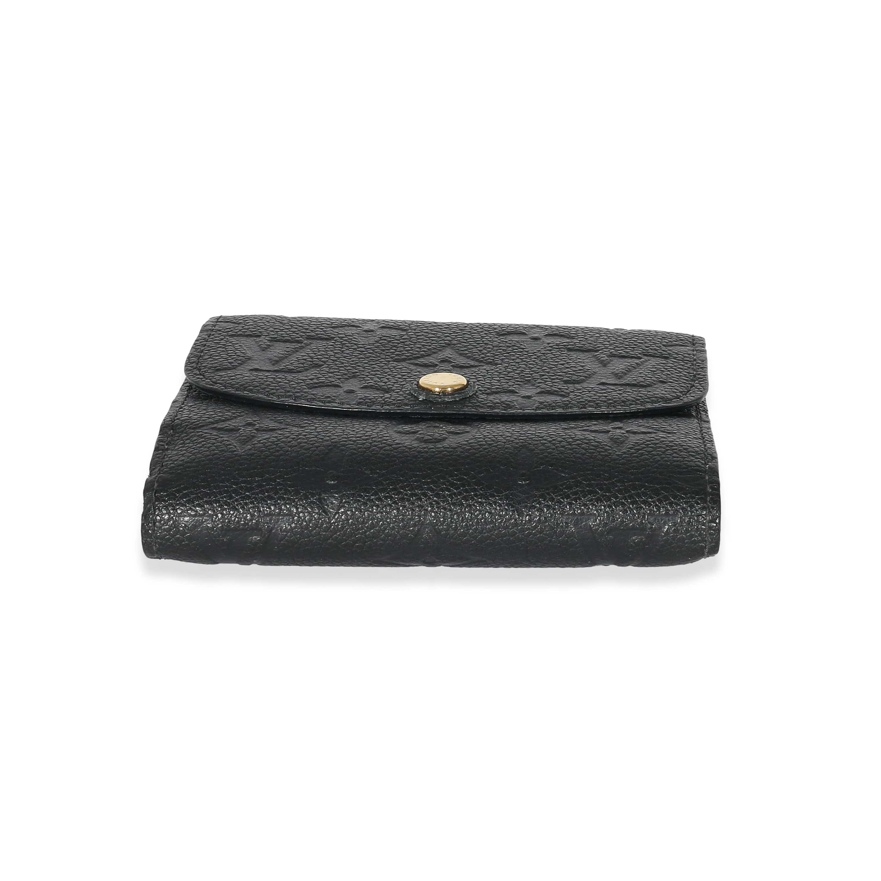 Louis Vuitton Louis Vuitton Black Monogram Empreinte Ariane Wallet