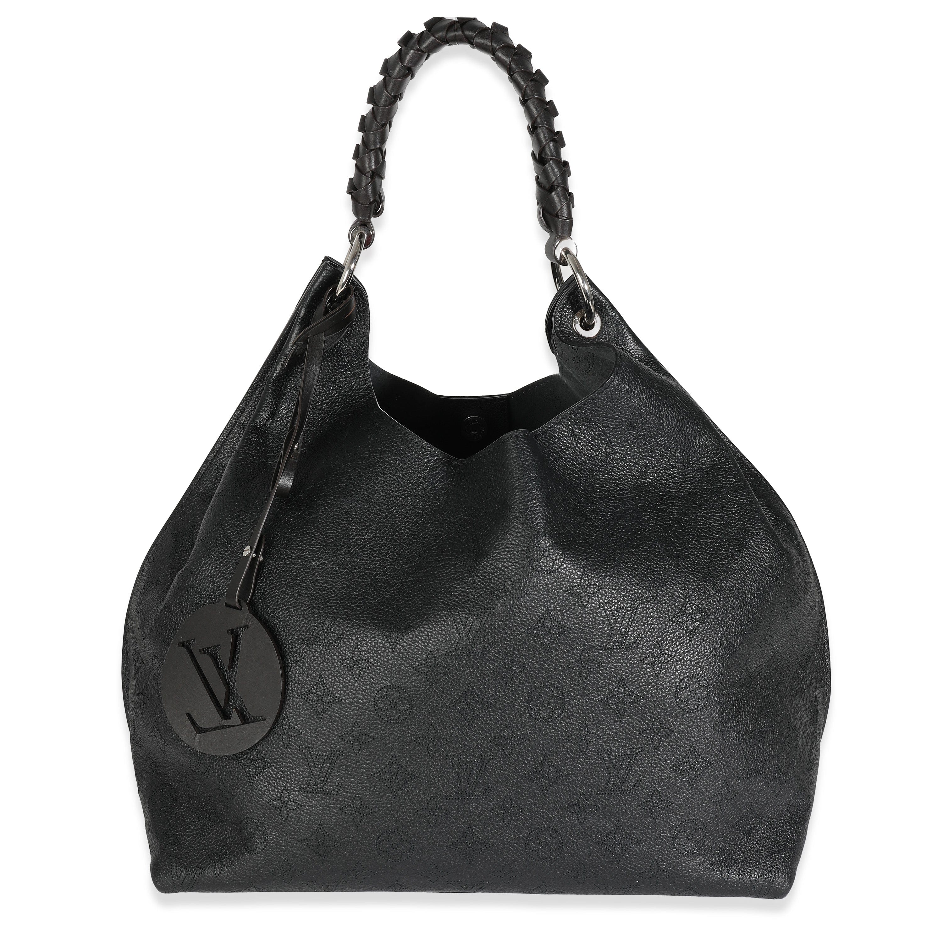 Louis Vuitton Louis Vuitton Black Monogram Mahina Carmel Hobo