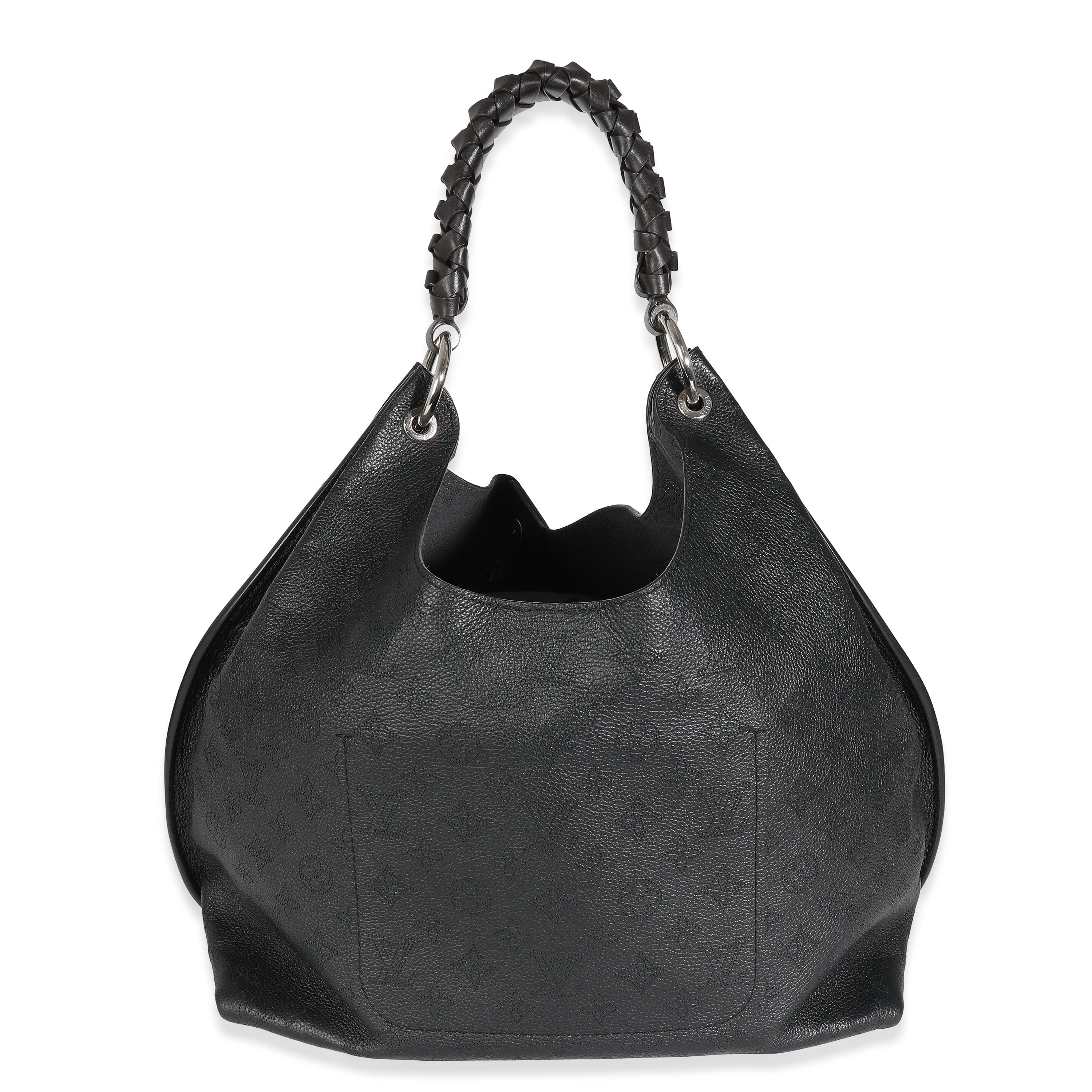 Louis Vuitton Louis Vuitton Black Monogram Mahina Carmel Hobo