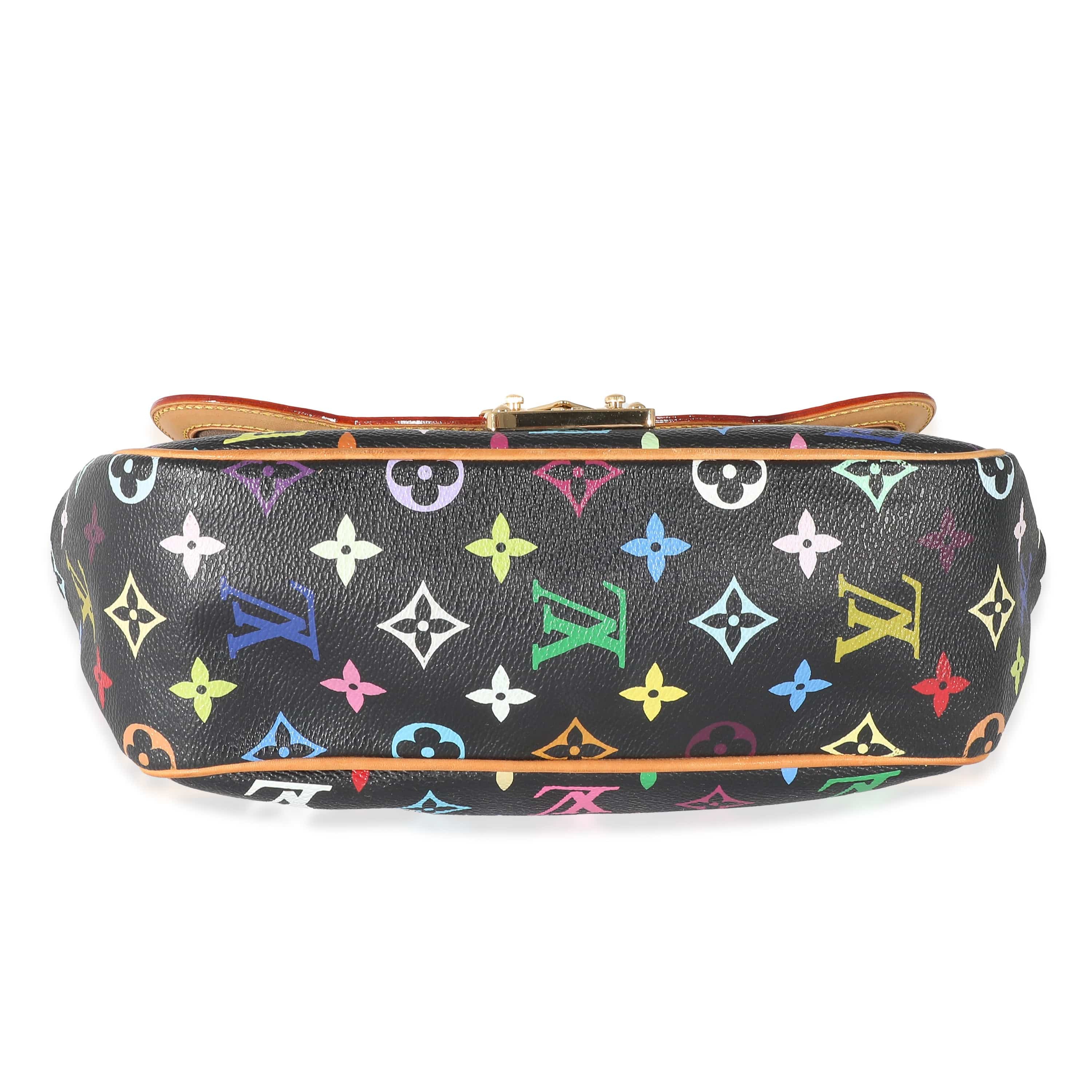 Louis Vuitton Louis Vuitton Black Monogram Multicolor Canvas Gracie MM