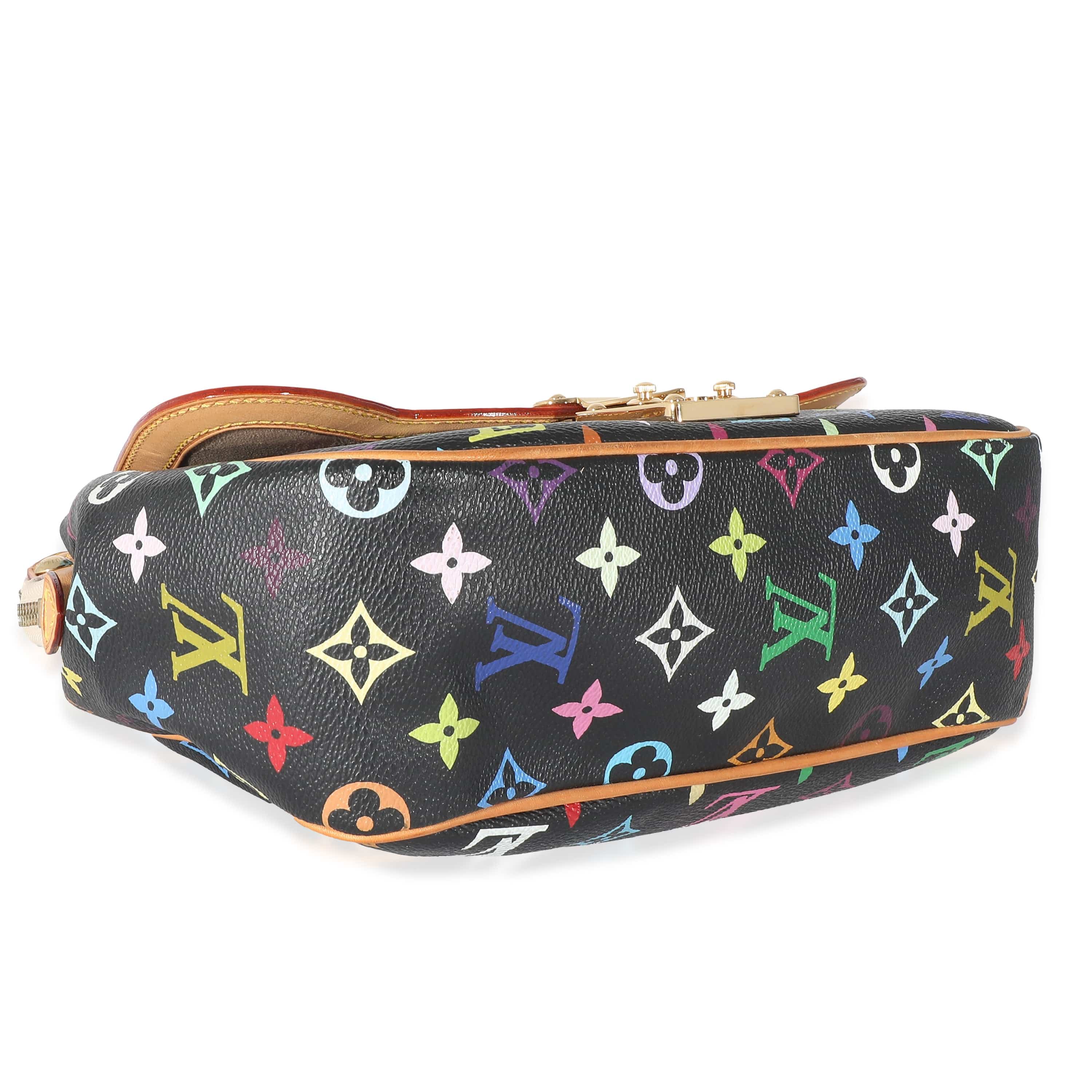 Louis Vuitton Louis Vuitton Black Monogram Multicolor Canvas Gracie MM