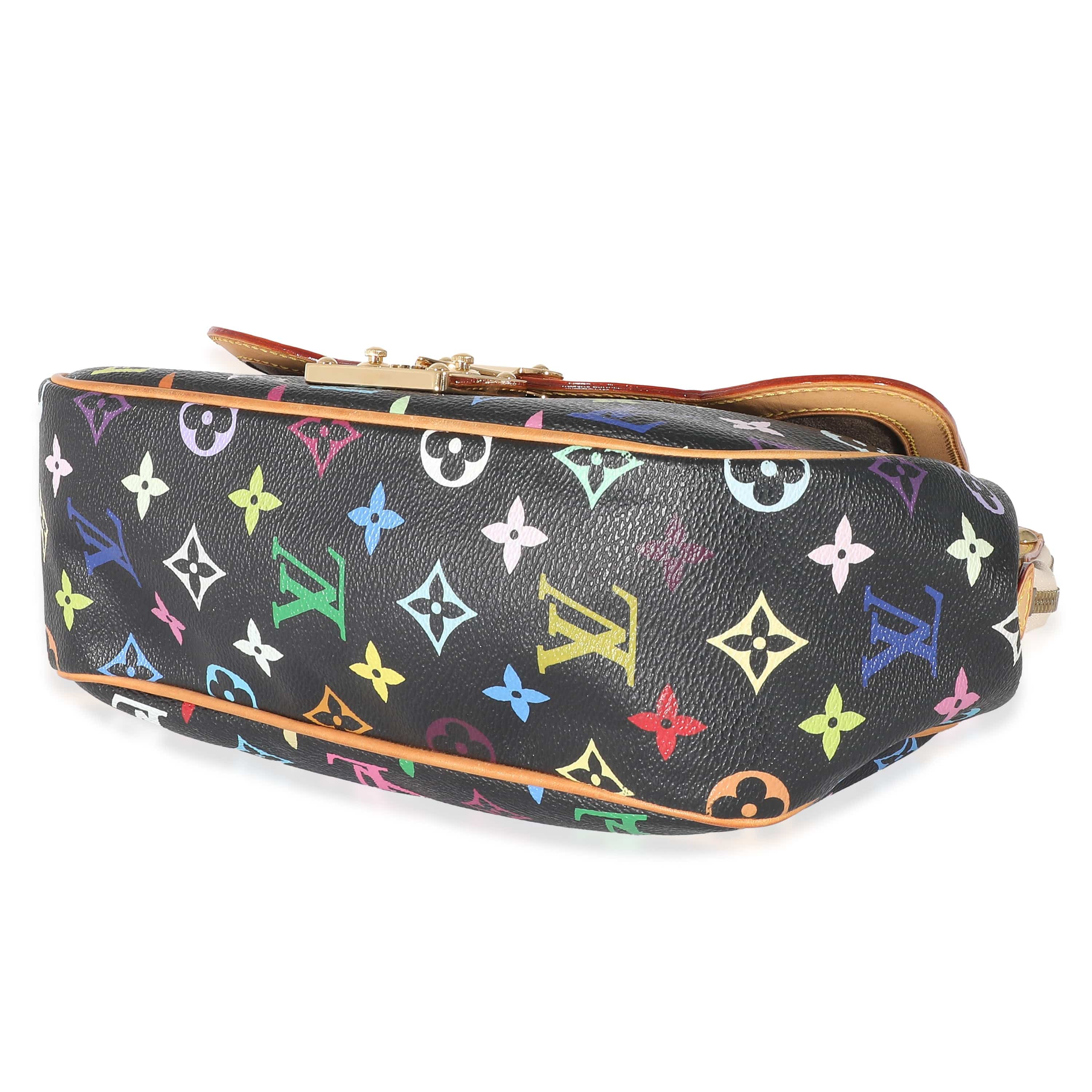 Louis Vuitton Louis Vuitton Black Monogram Multicolor Canvas Gracie MM