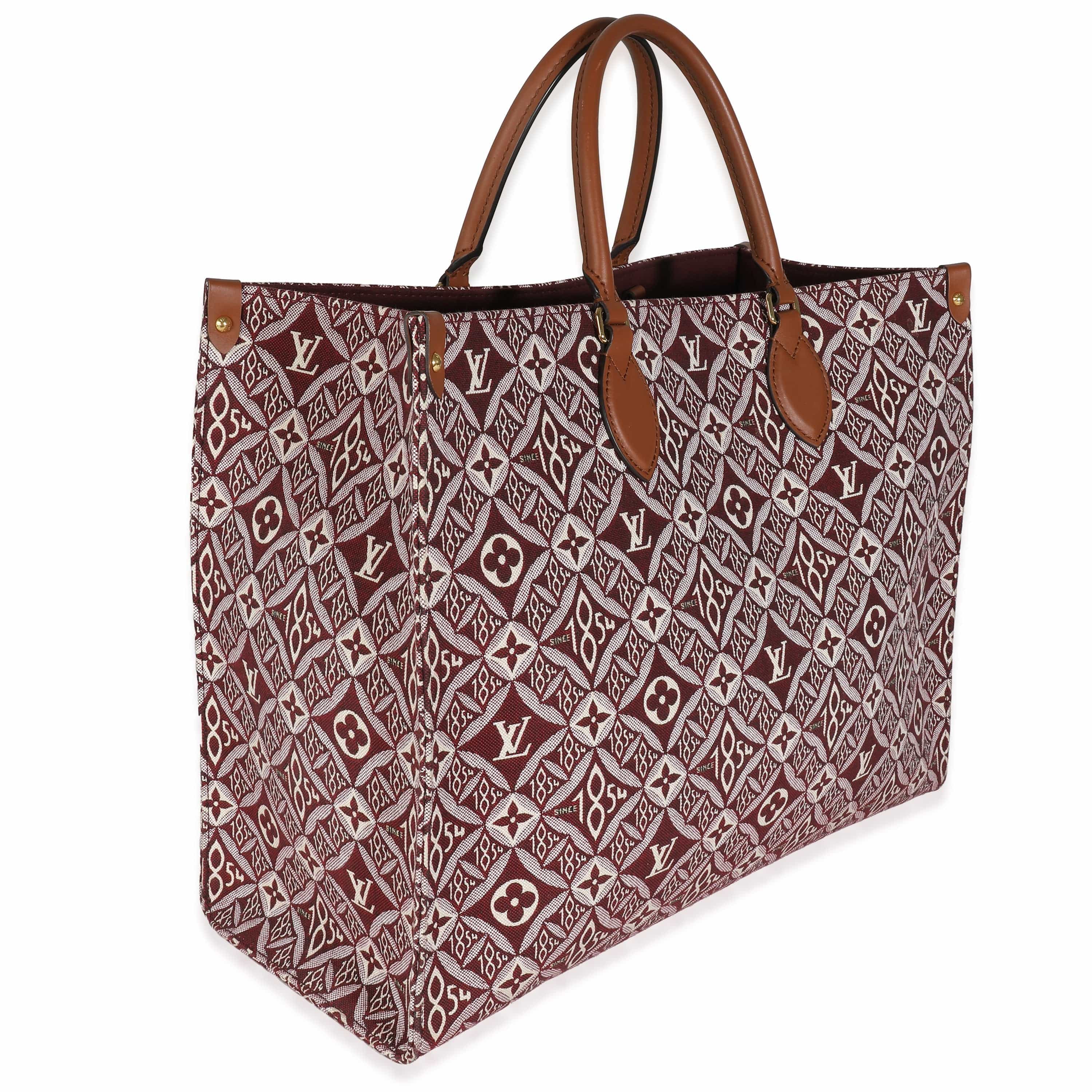 Louis Vuitton Louis Vuitton Bordeaux Jacquard Since 1854 Onthego GM