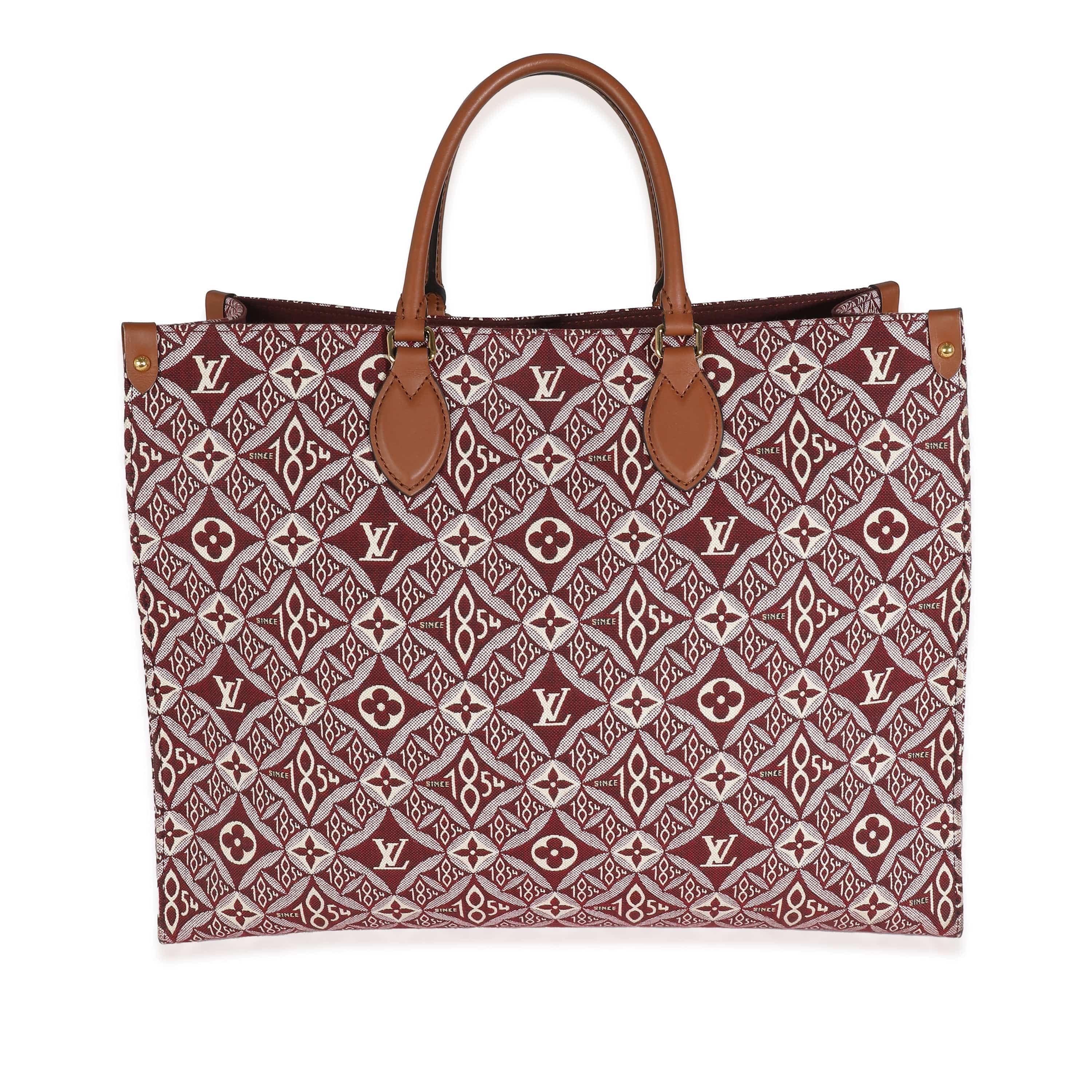 Louis Vuitton Louis Vuitton Bordeaux Jacquard Since 1854 Onthego GM