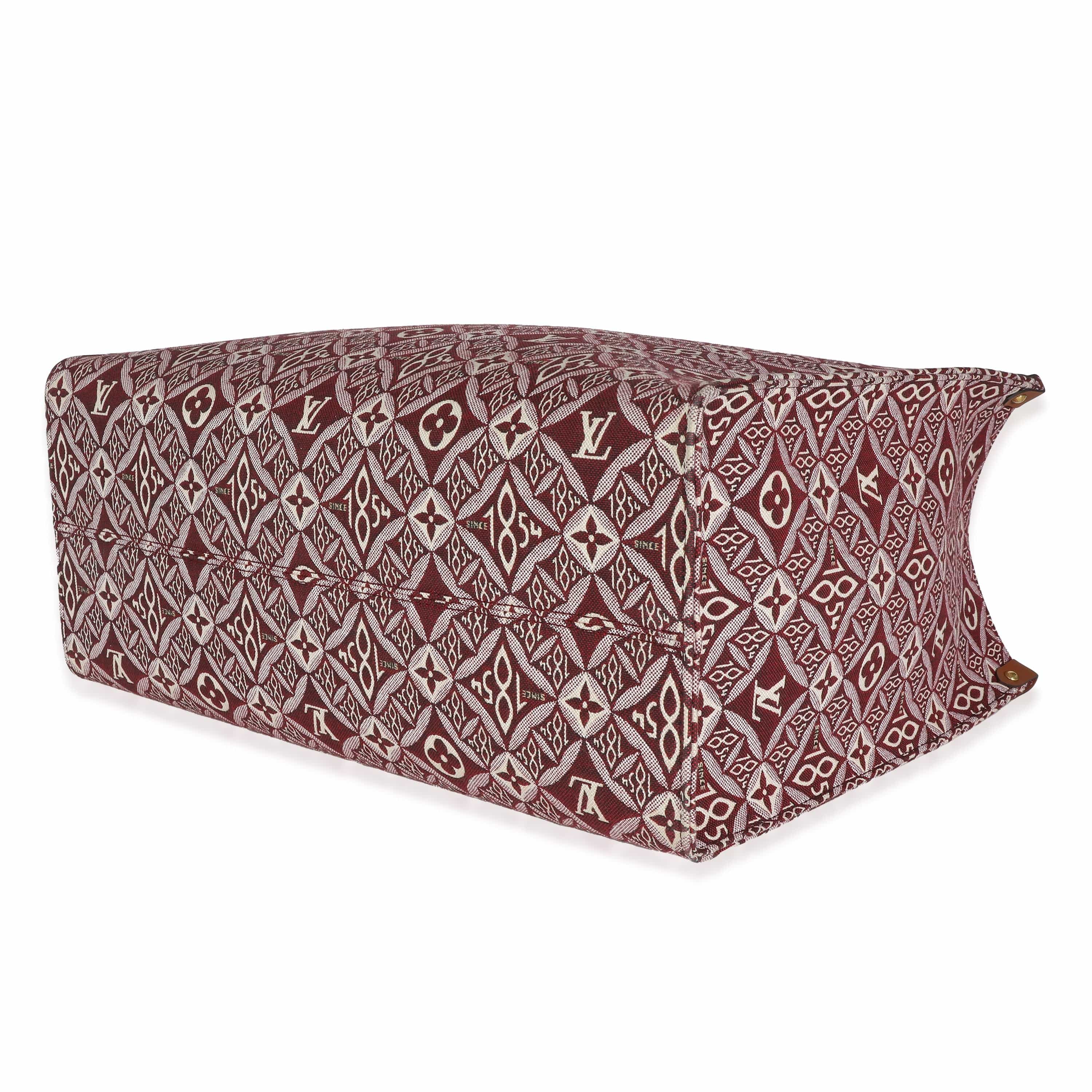 Louis Vuitton Louis Vuitton Bordeaux Jacquard Since 1854 Onthego GM