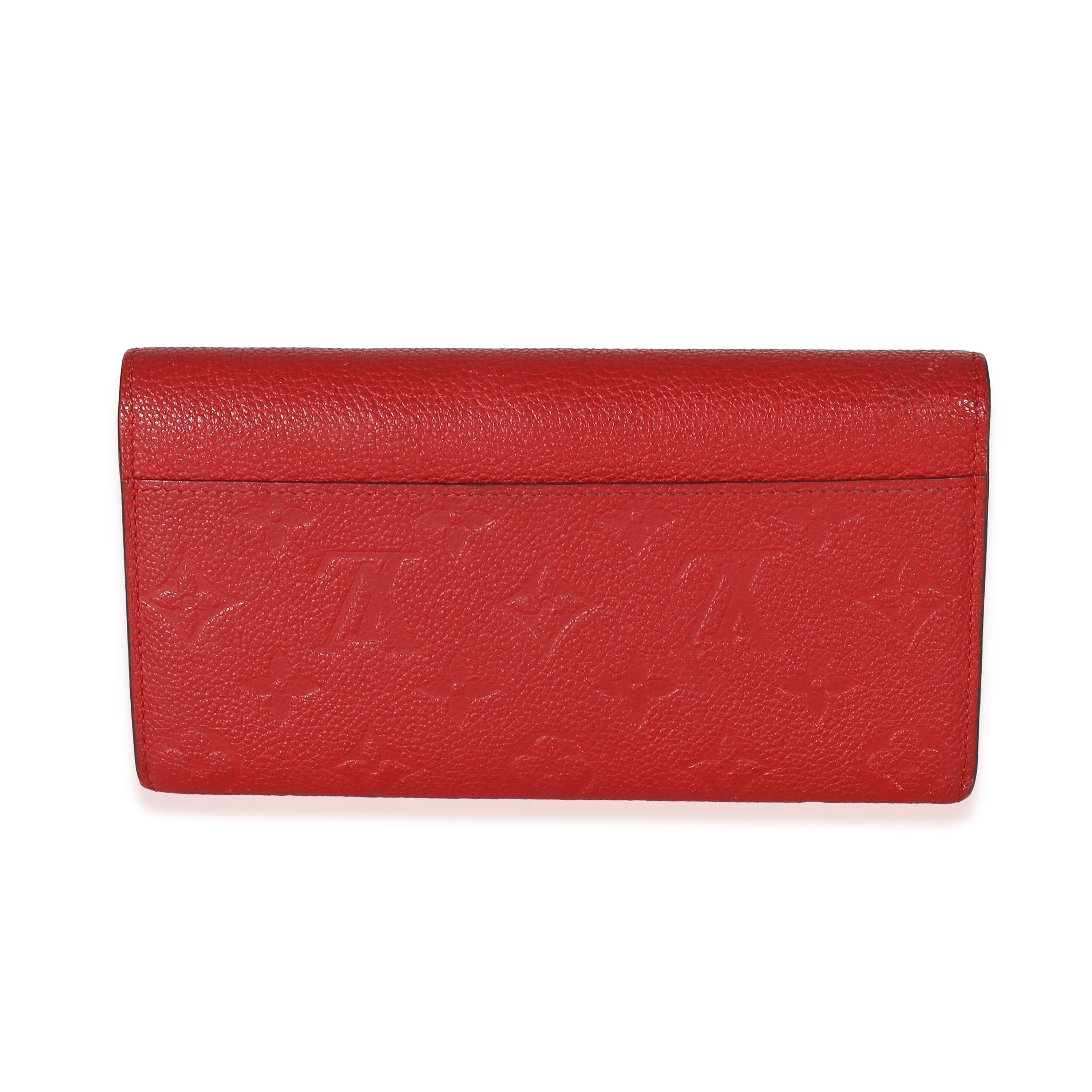 Louis Vuitton Louis Vuitton Cerise Monogram Empreinte Sarah Wallet