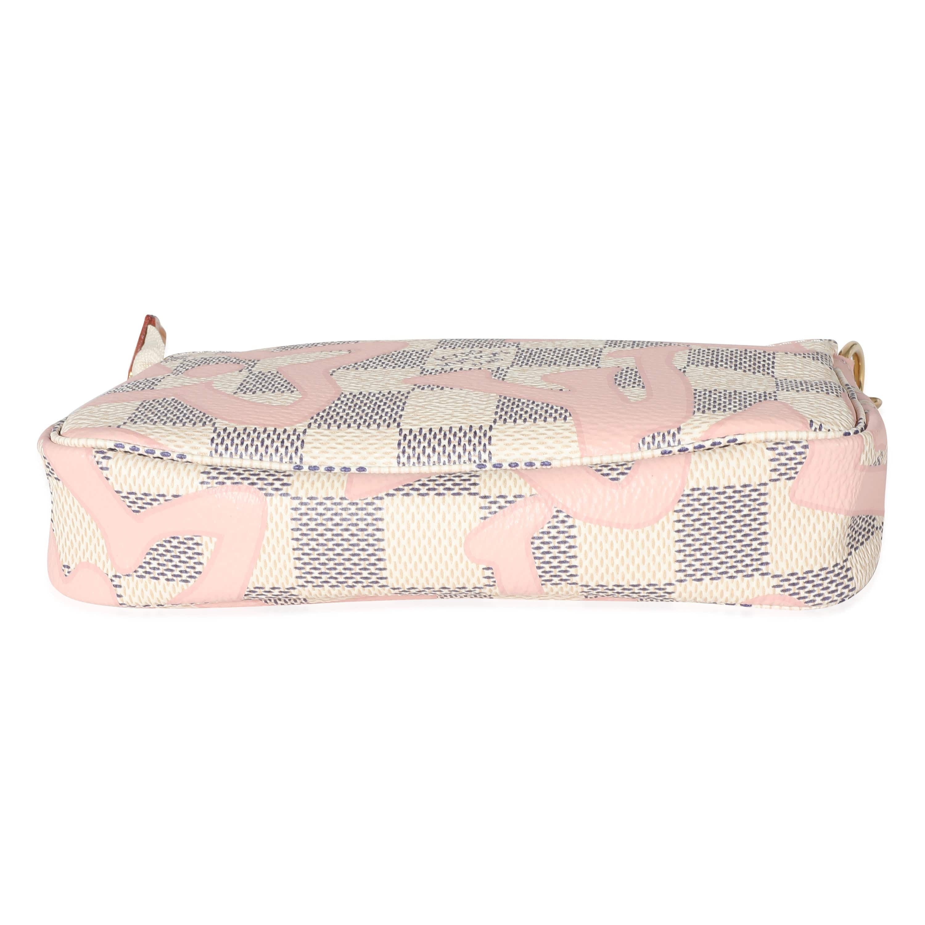 Louis Vuitton Louis Vuitton Damier Azur Canvas Tahitienne Mini Pochette Accessoires