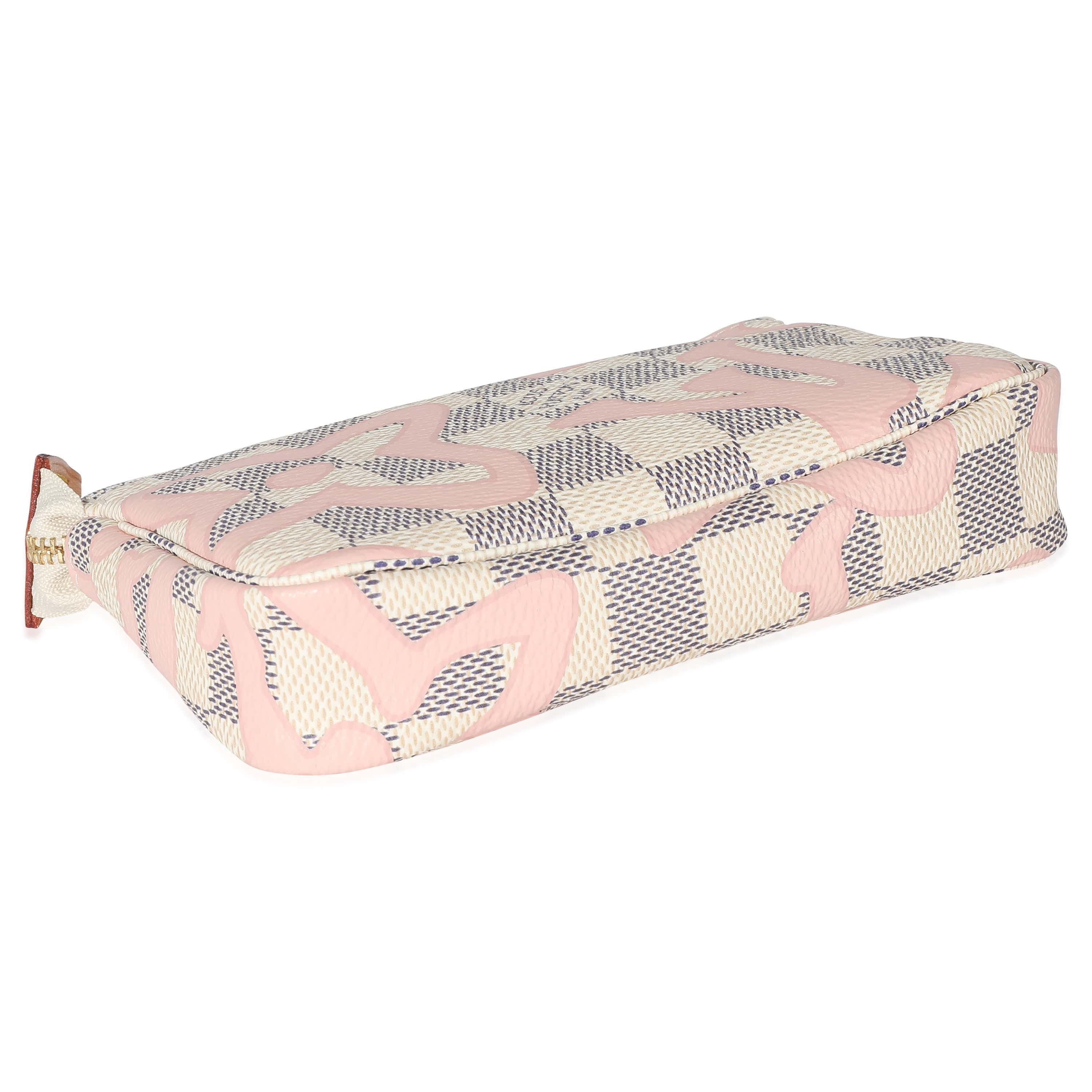 Louis Vuitton Louis Vuitton Damier Azur Canvas Tahitienne Mini Pochette Accessoires