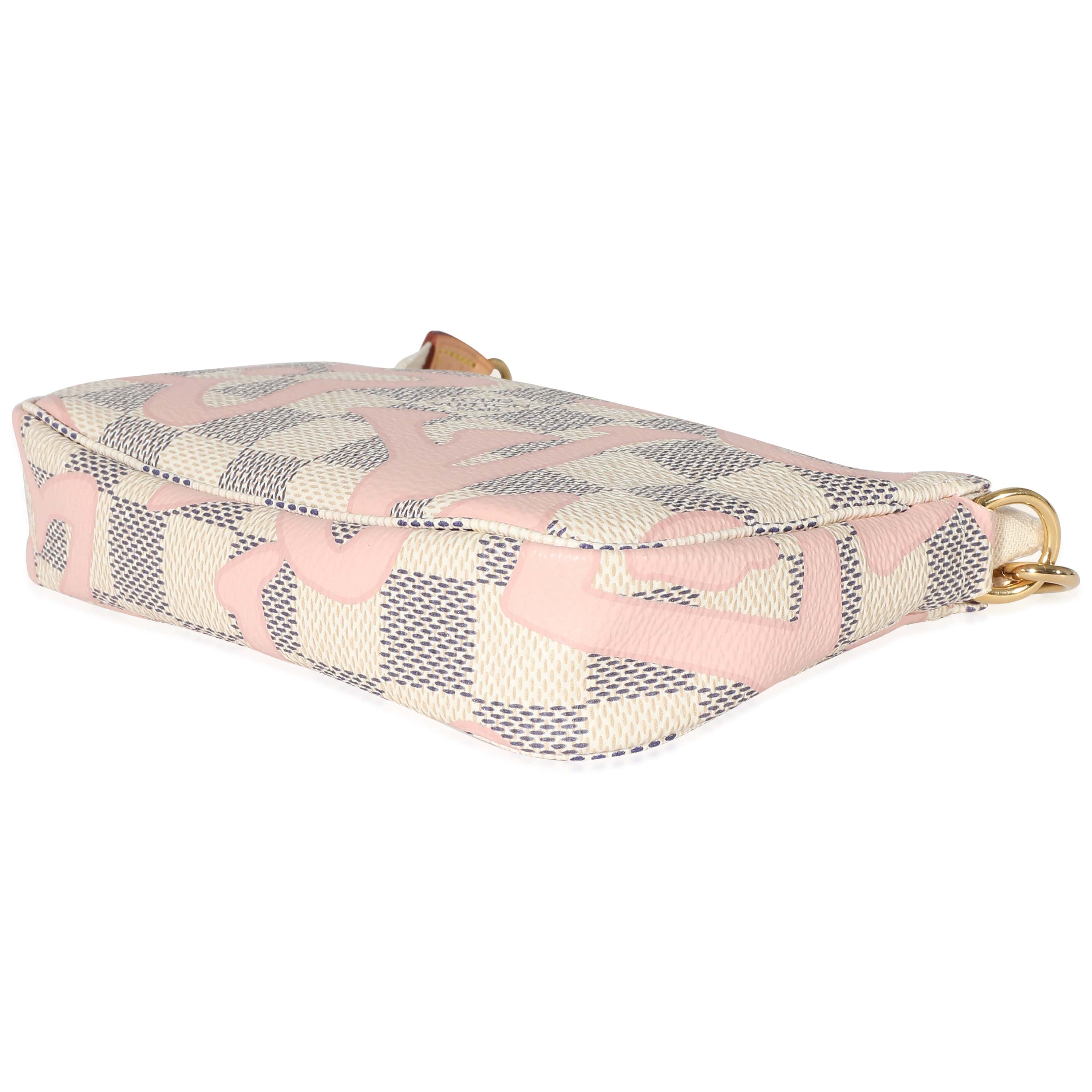 Louis Vuitton Louis Vuitton Damier Azur Canvas Tahitienne Mini Pochette Accessoires