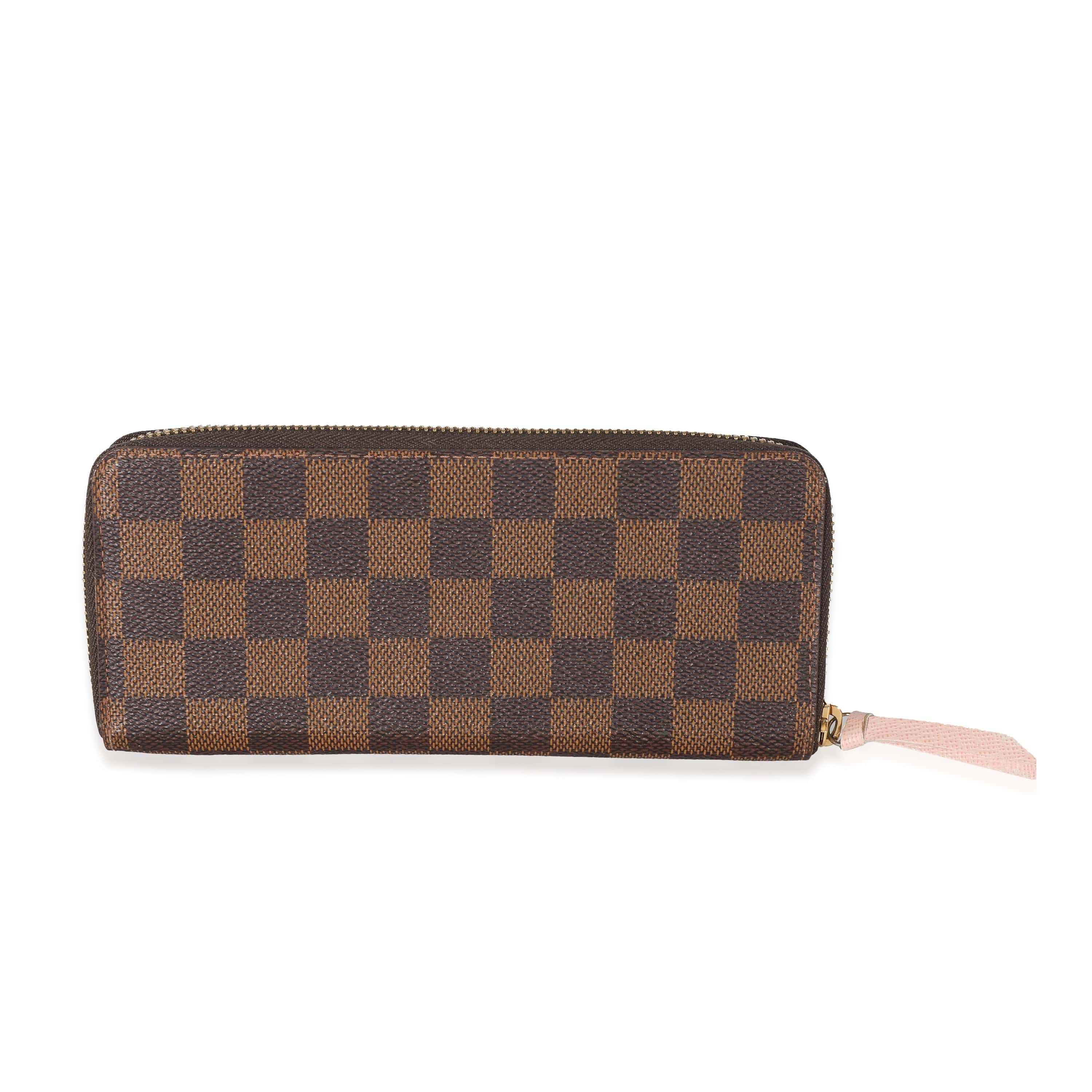 Louis Vuitton Louis Vuitton Damier Ebene Canvas Clemence Wallet