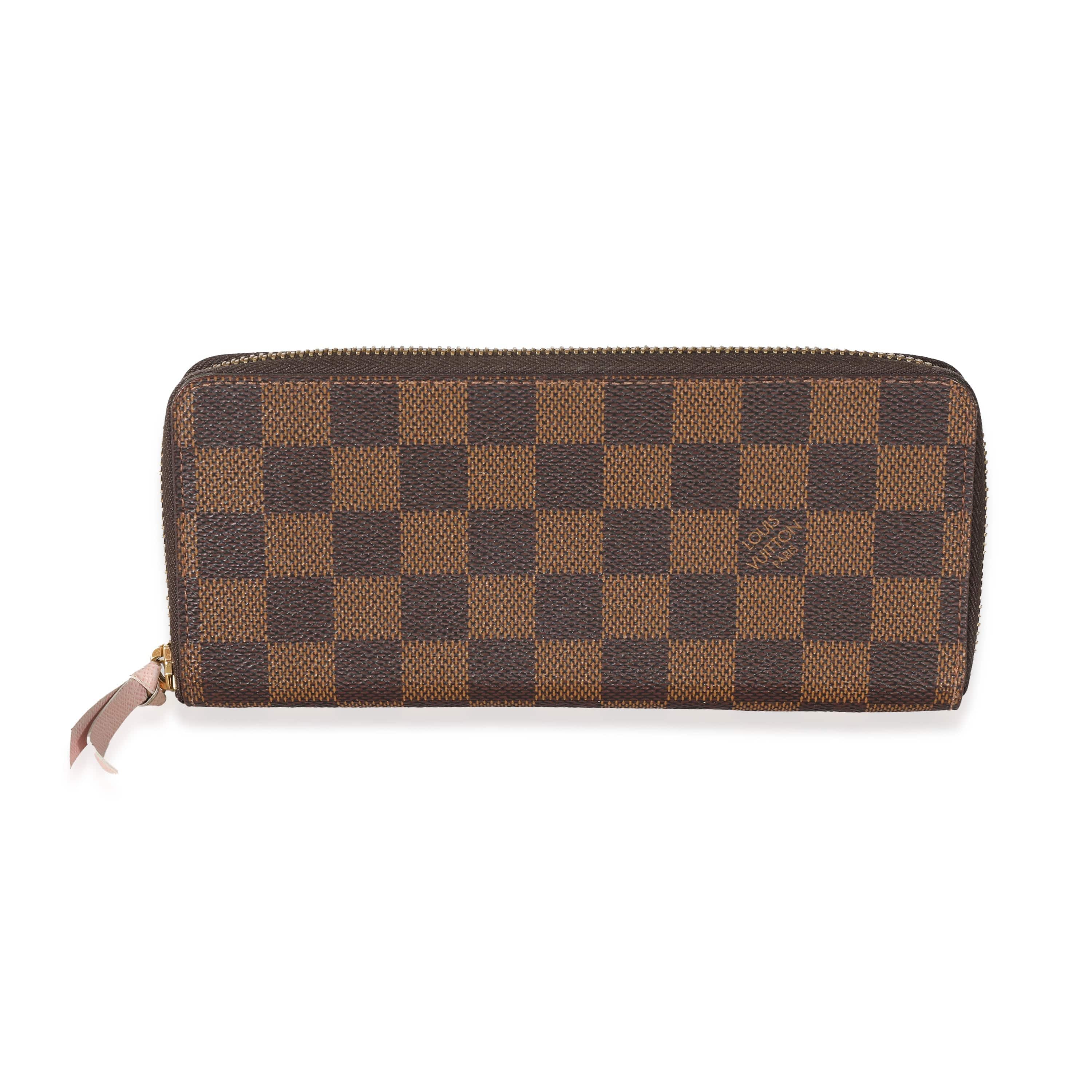 Louis Vuitton Louis Vuitton Damier Ebene Canvas Clemence Wallet