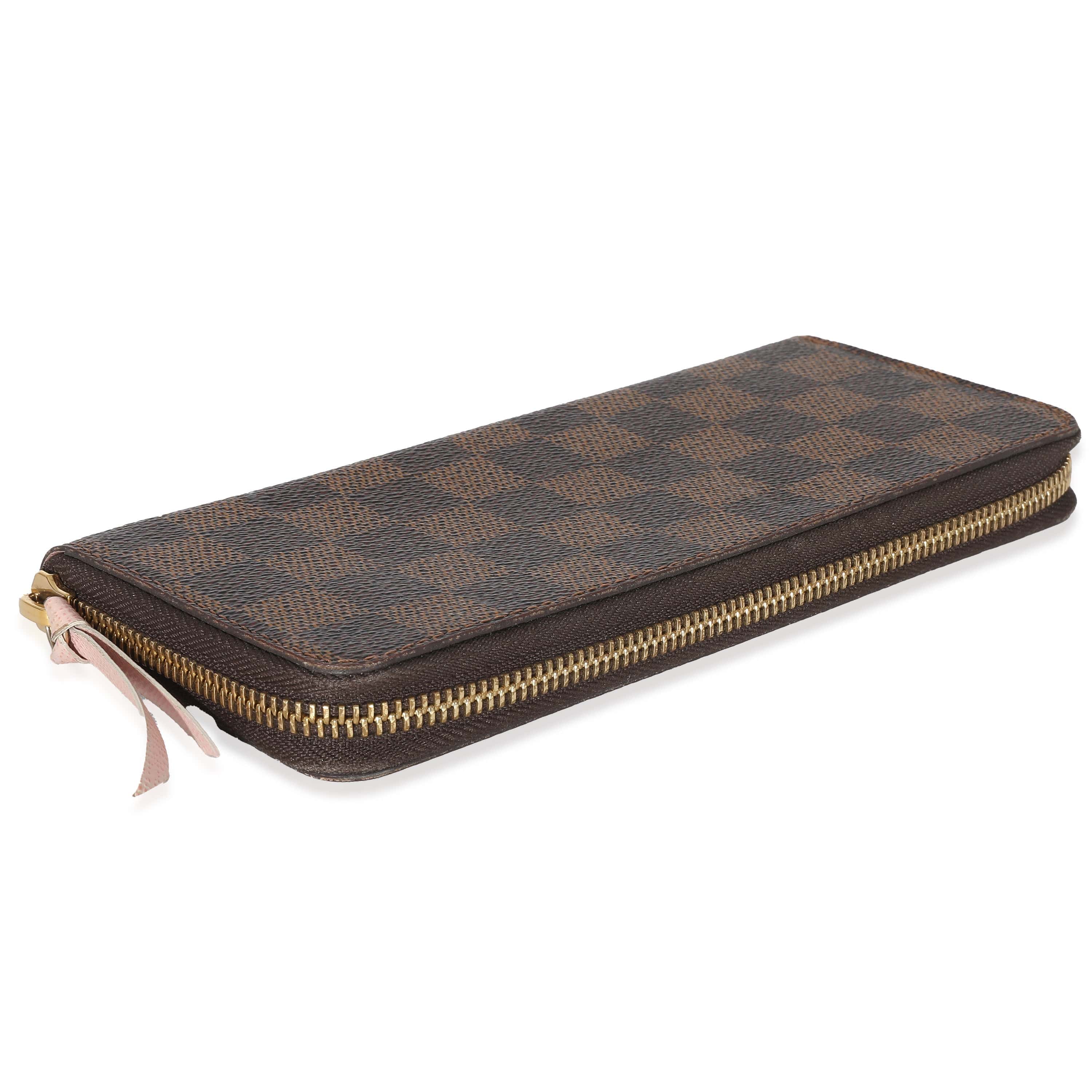 Louis Vuitton Louis Vuitton Damier Ebene Canvas Clemence Wallet