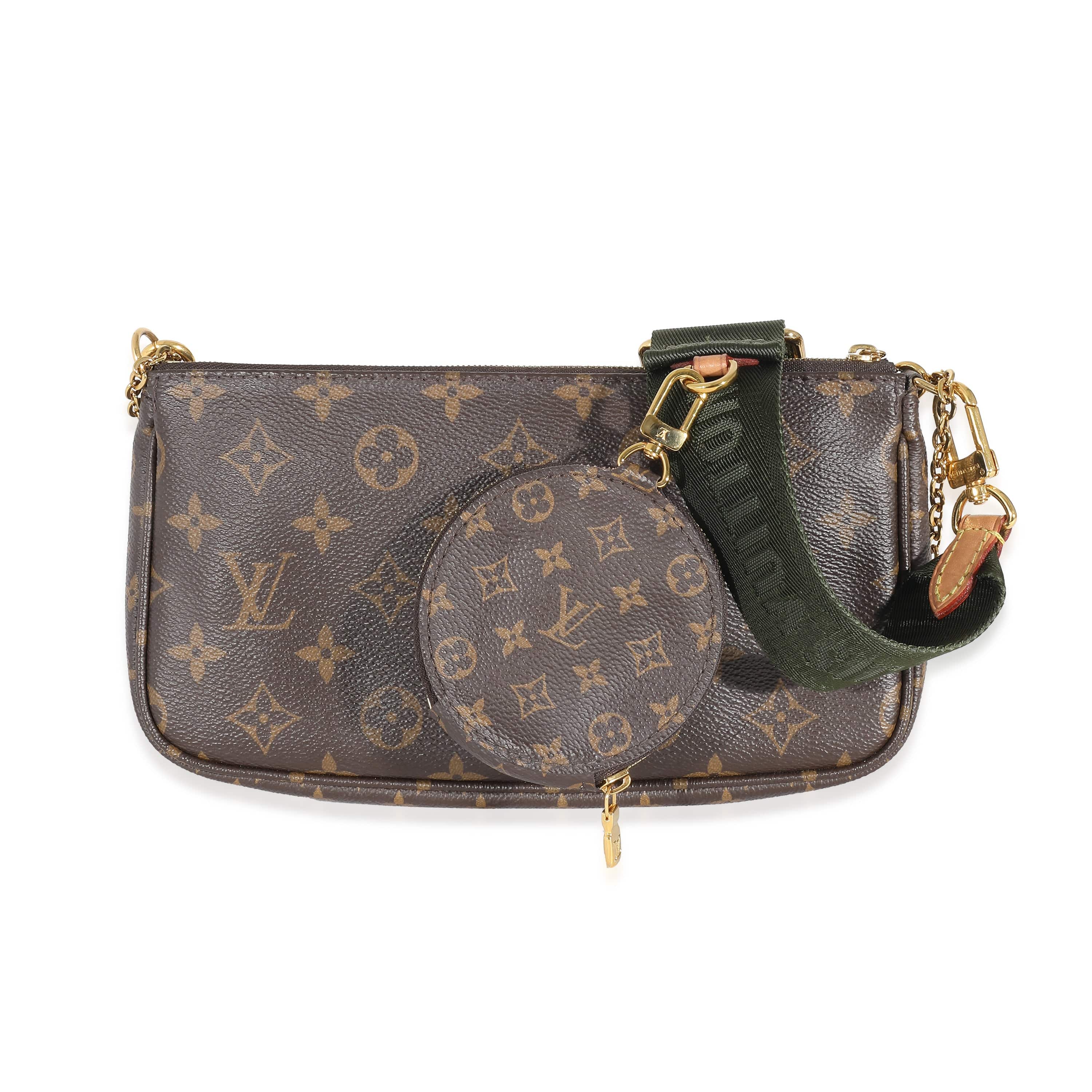 Louis Vuitton Louis Vuitton Khaki Monogram Canvas Multi Pochette