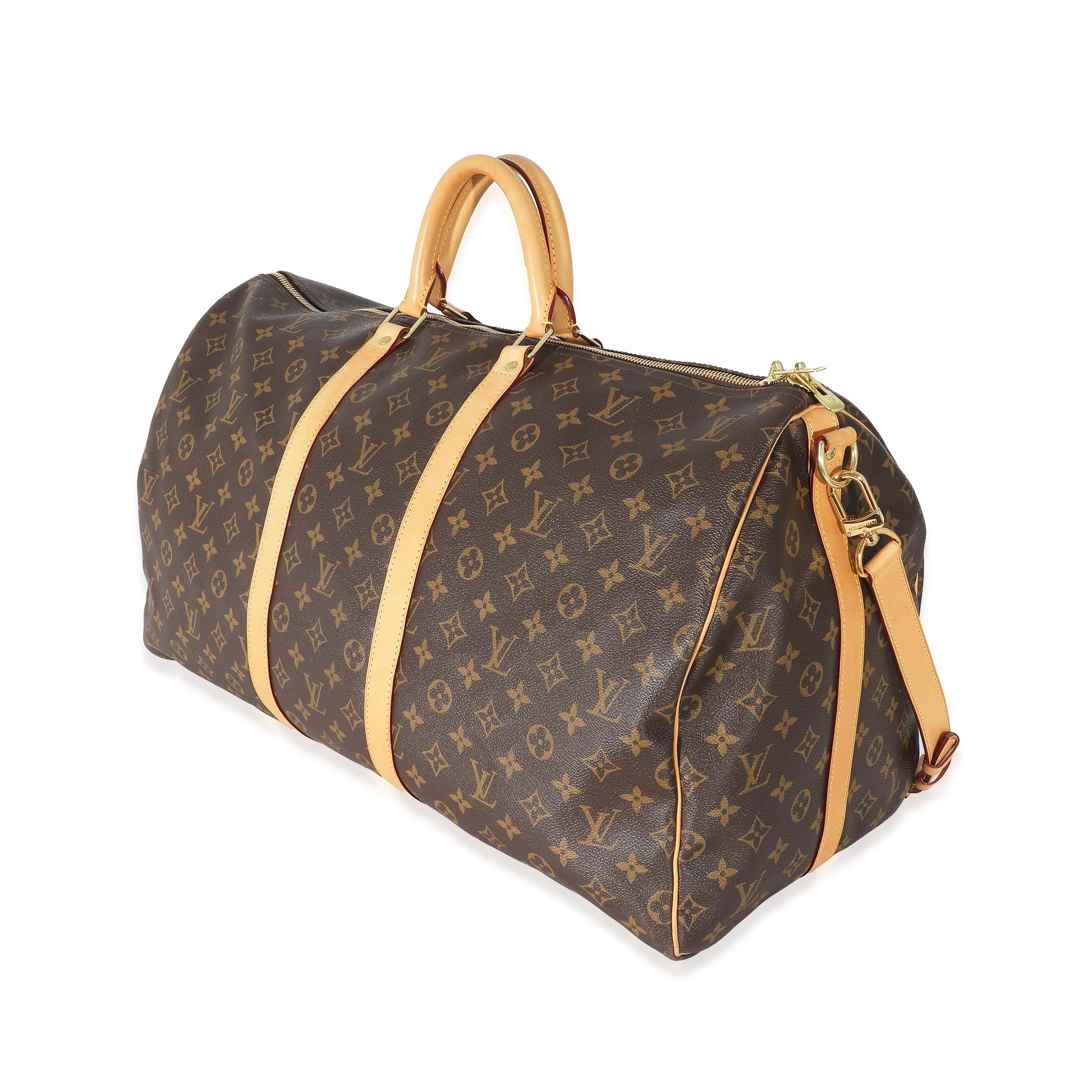 Louis Vuitton Louis Vuitton Monogram Canvas Keepall Bandouliere 55