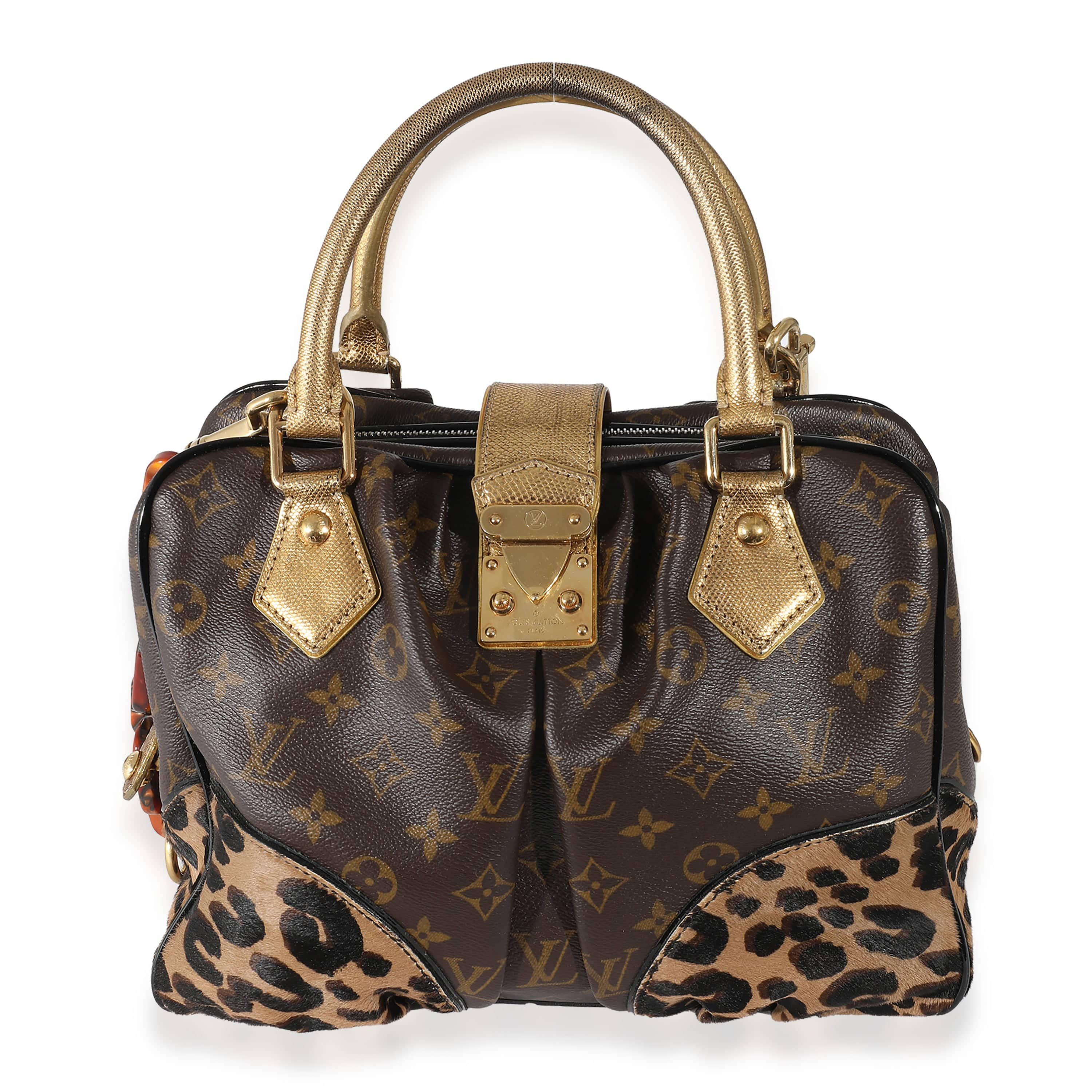 Louis Vuitton Louis Vuitton Monogram Canvas Leopard Pony Hair Adele Bag