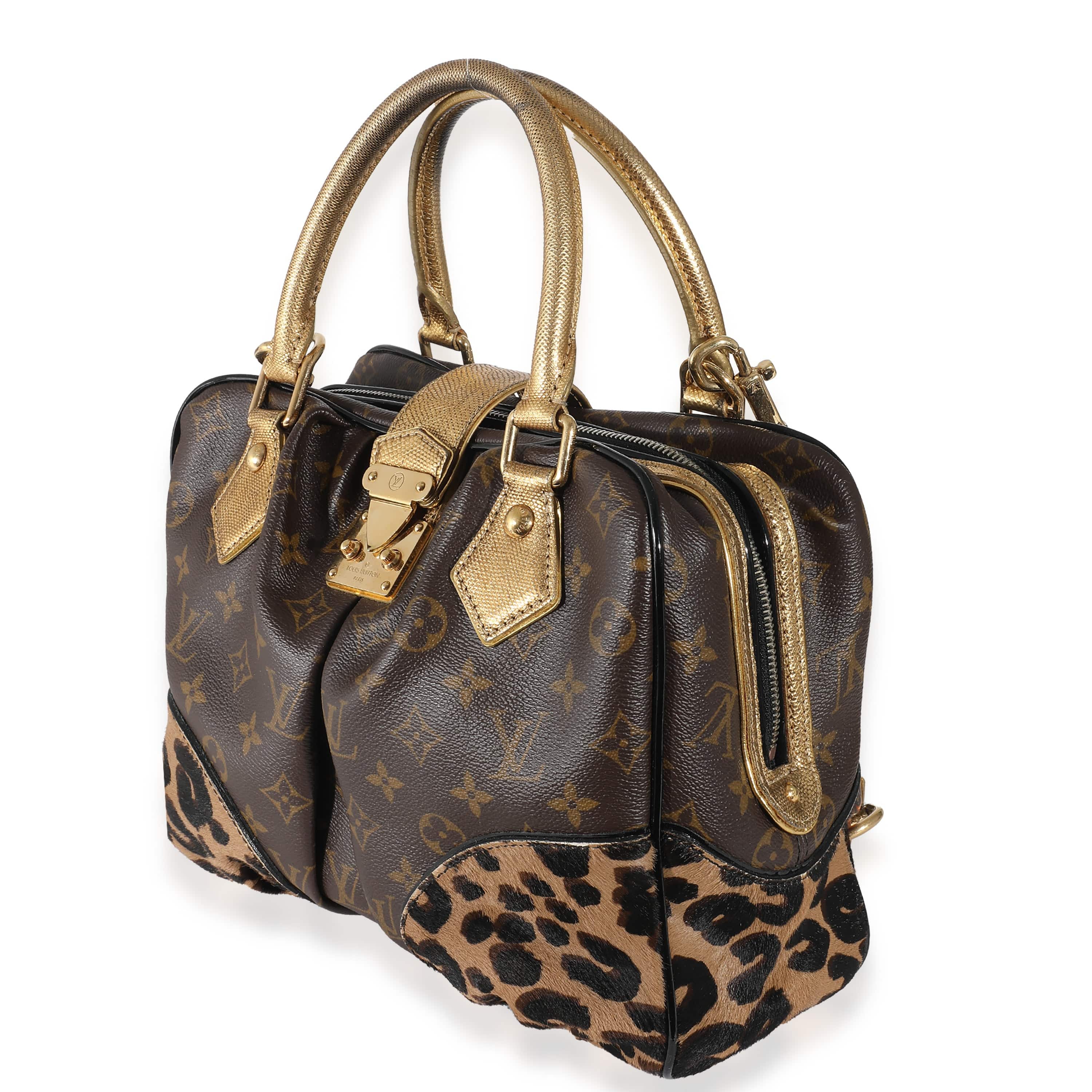 Louis Vuitton Louis Vuitton Monogram Canvas Leopard Pony Hair Adele Bag