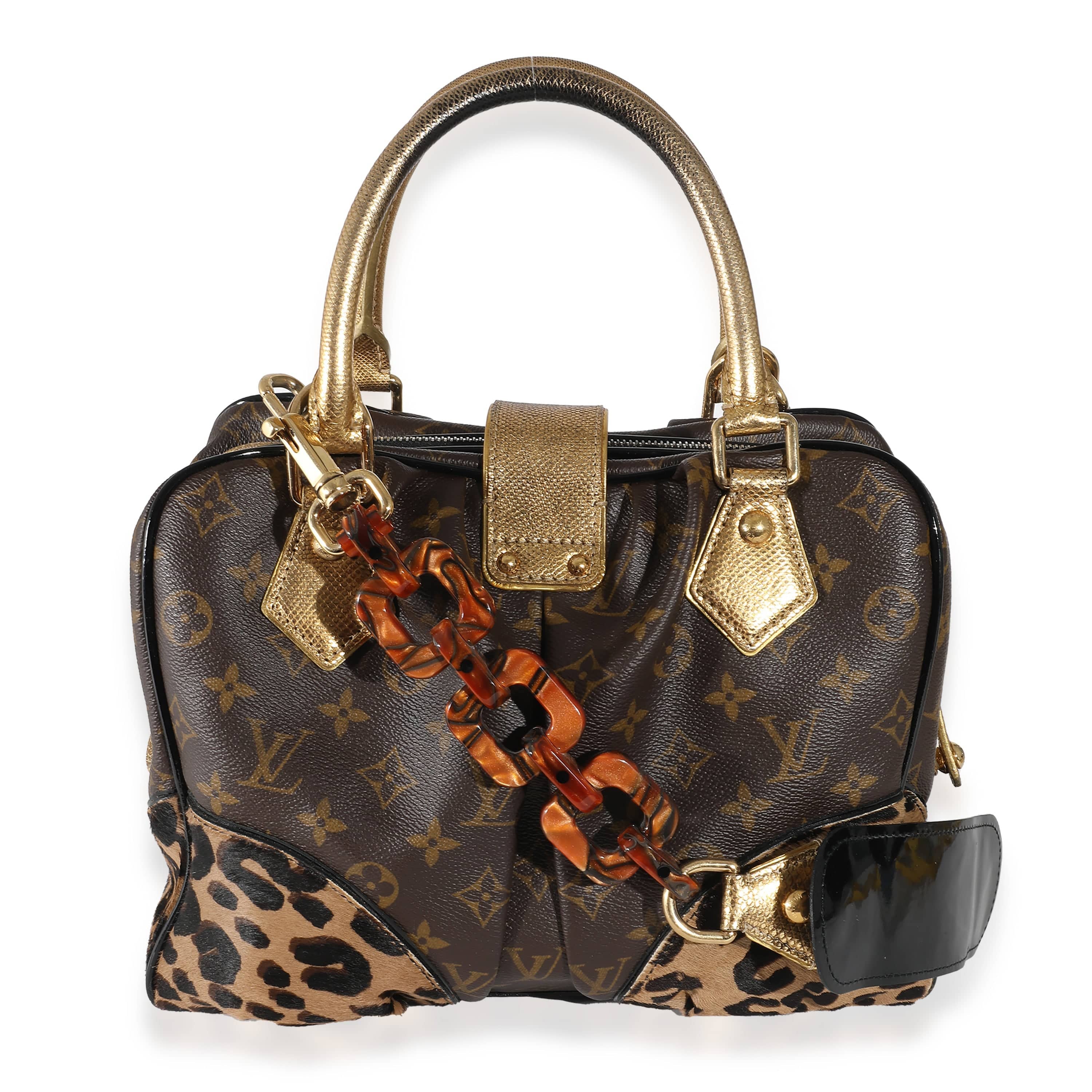 Louis Vuitton Louis Vuitton Monogram Canvas Leopard Pony Hair Adele Bag