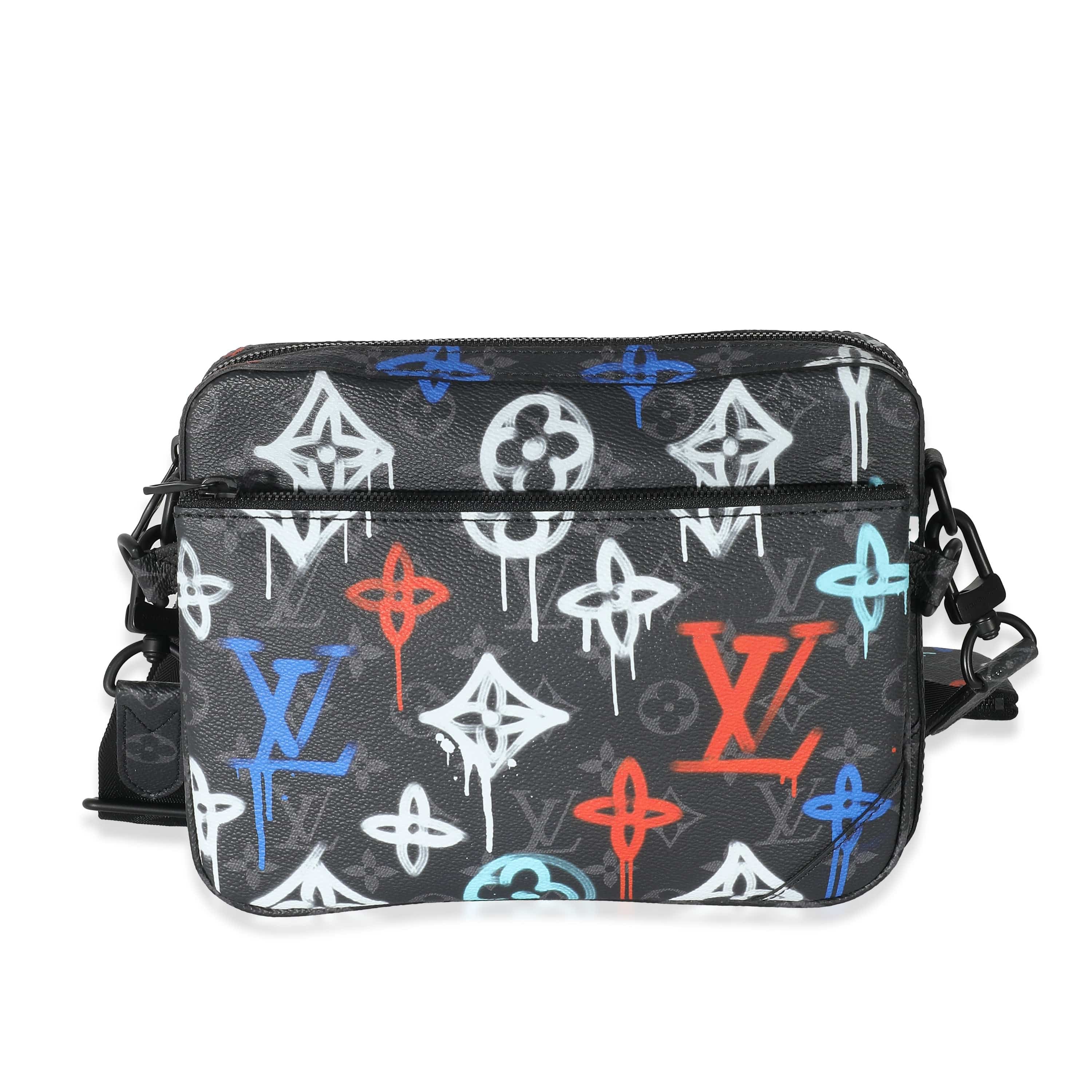 Louis Vuitton Louis Vuitton Monogram Eclipse Graffiti Trio Messenger