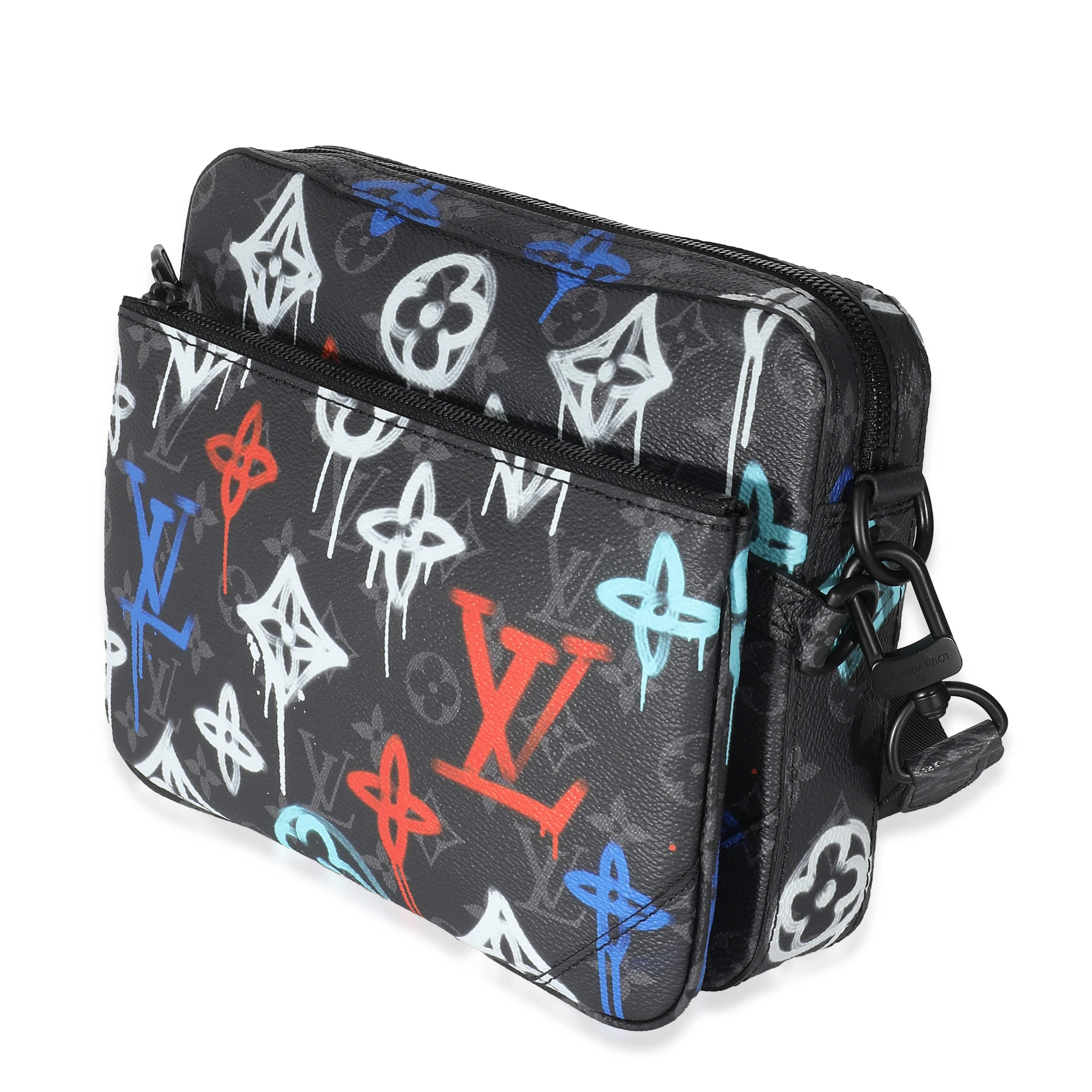 Louis Vuitton Louis Vuitton Monogram Eclipse Graffiti Trio Messenger