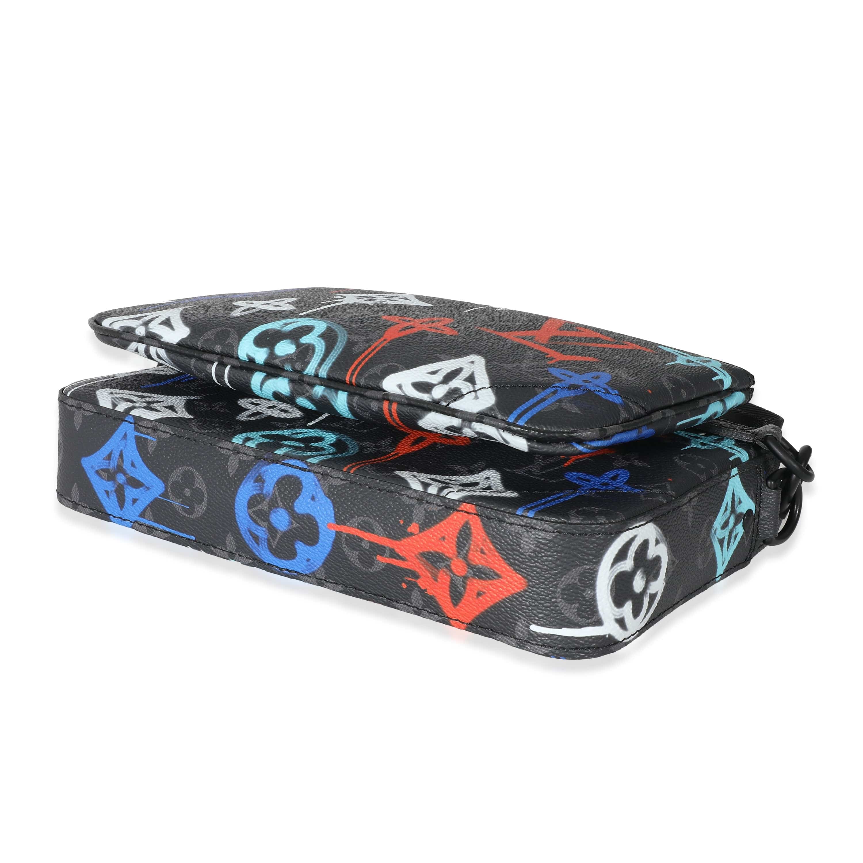 Louis Vuitton Louis Vuitton Monogram Eclipse Graffiti Trio Messenger