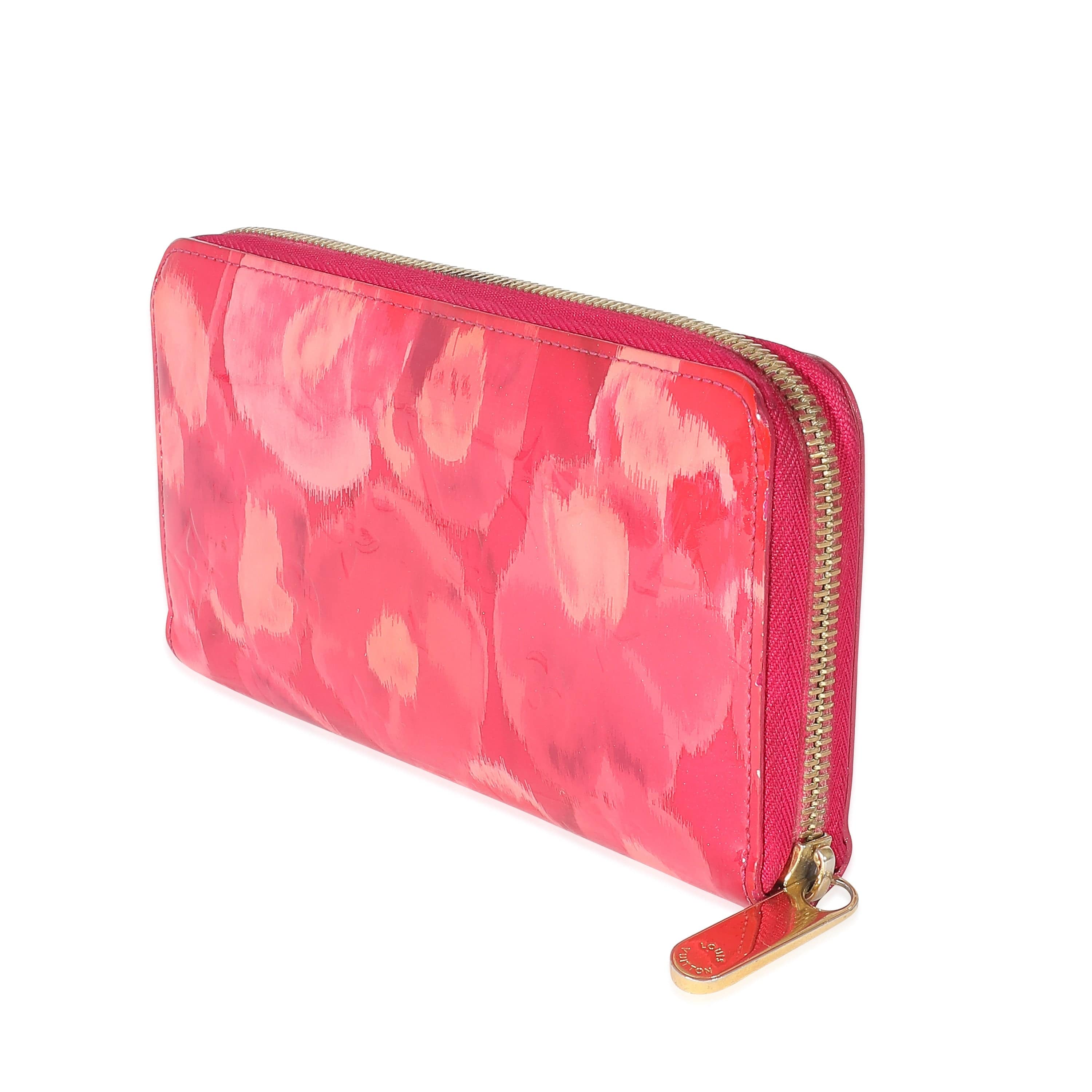 Louis Vuitton Louis Vuitton Monogram Vernis Ikat Flower Zippy Wallet