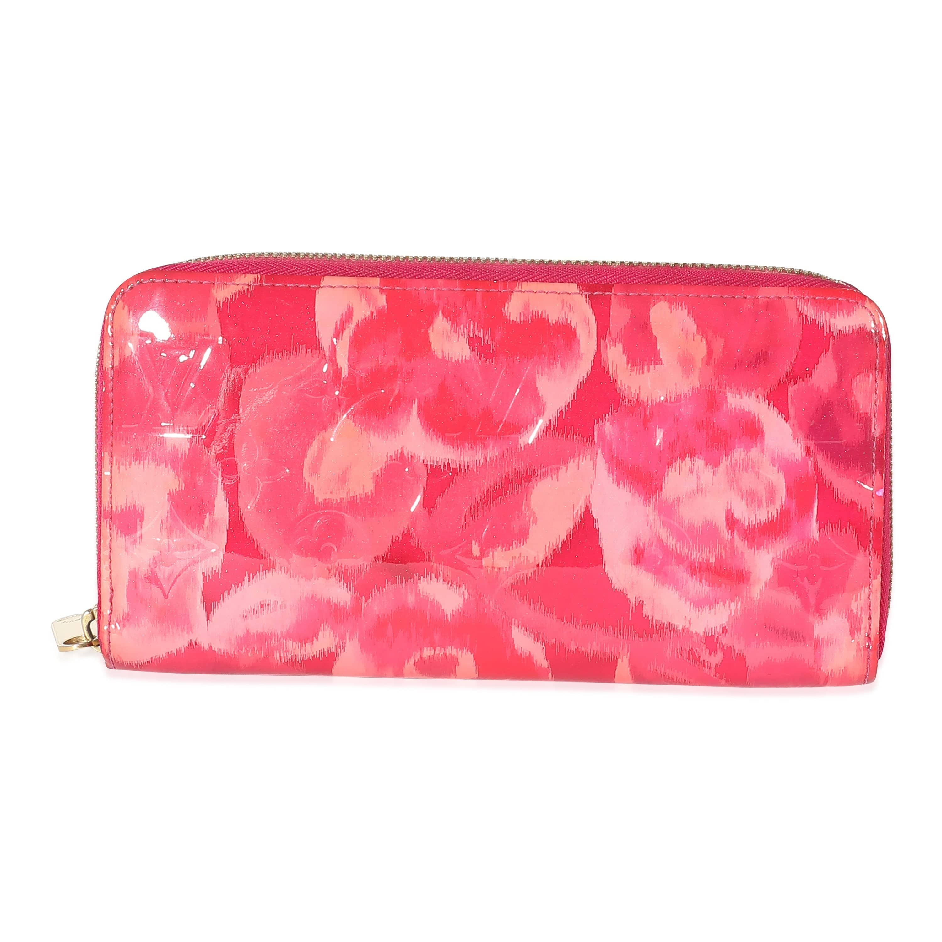 Louis Vuitton Louis Vuitton Monogram Vernis Ikat Flower Zippy Wallet